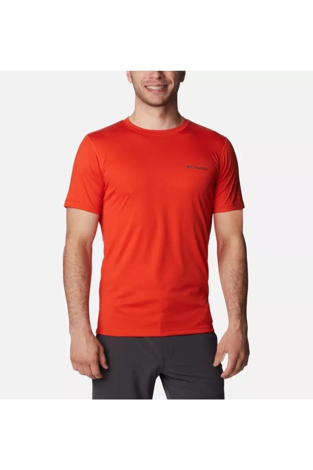 Columbia Men's Zero Rules™ Short Sleeve Shirt Active Fit Erkek Bisiklet Yaka Tişört Am6084-840