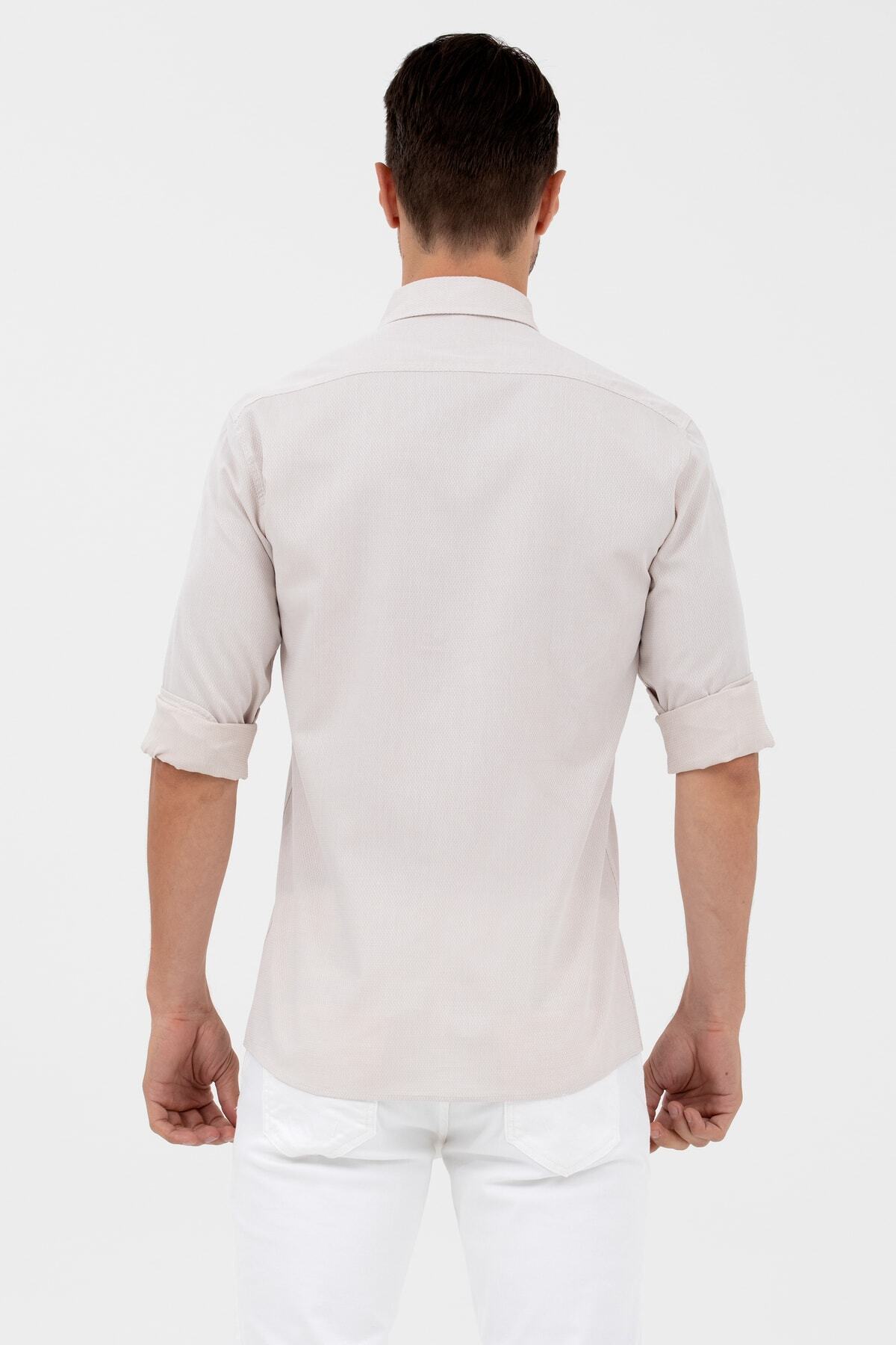 پیراهن مردانه خاکستری یو اس پولو | G081GL004.000.1571045 اورجینال - تصویر 3