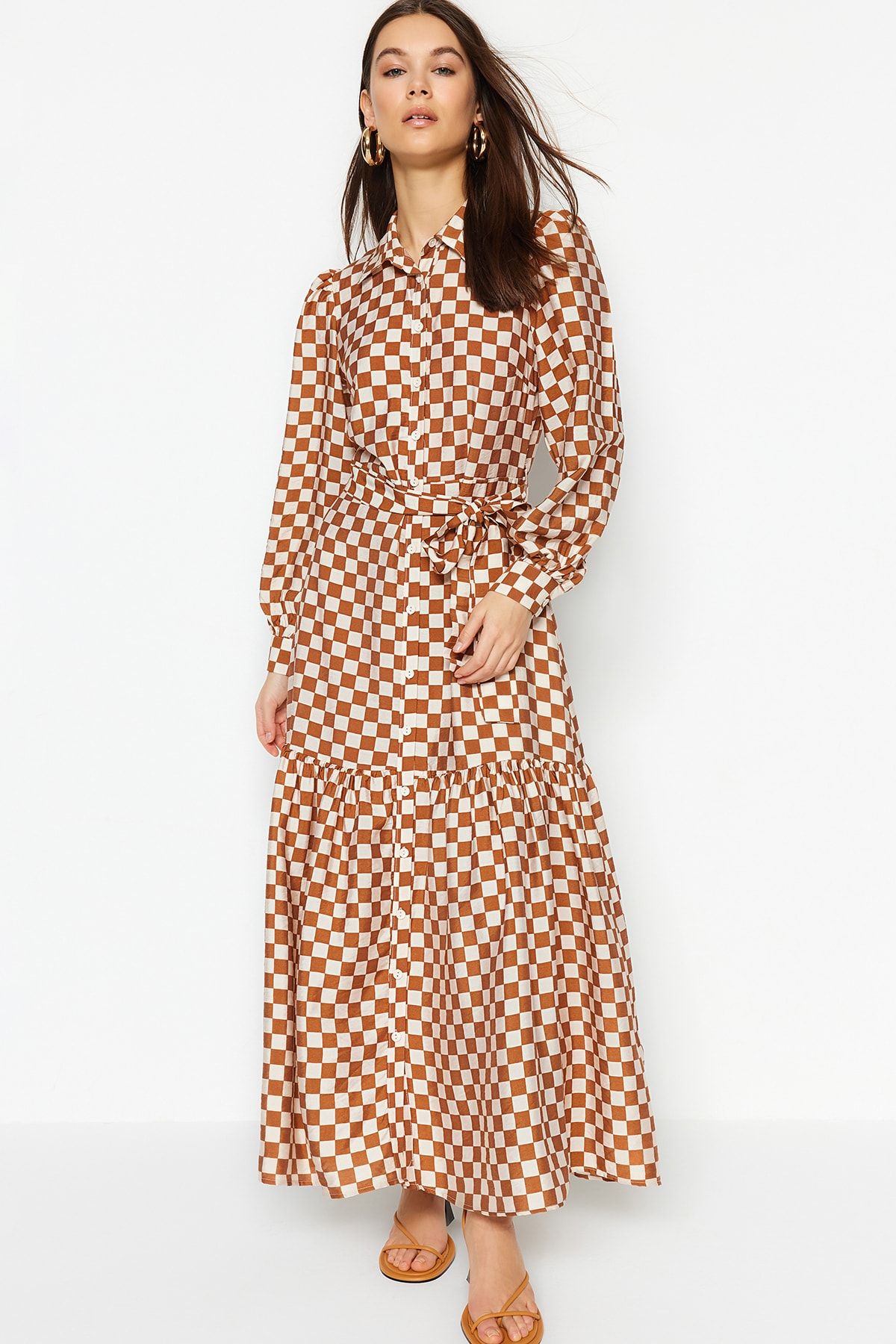 Topshop horse clearance coin midi dress