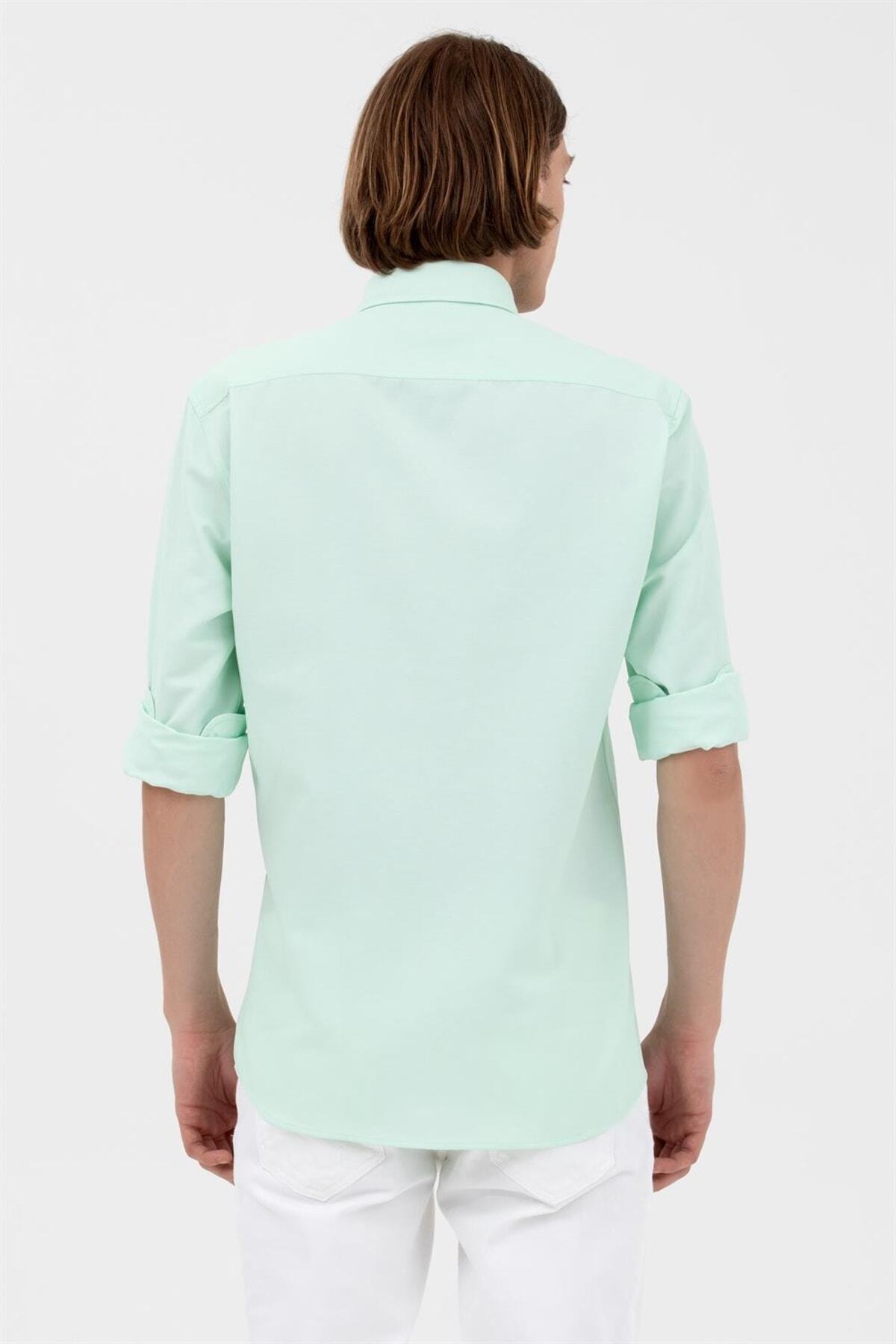 پیراهن مردانه سبز یو اس پولو | 1571130 اورجینال - تصویر 2