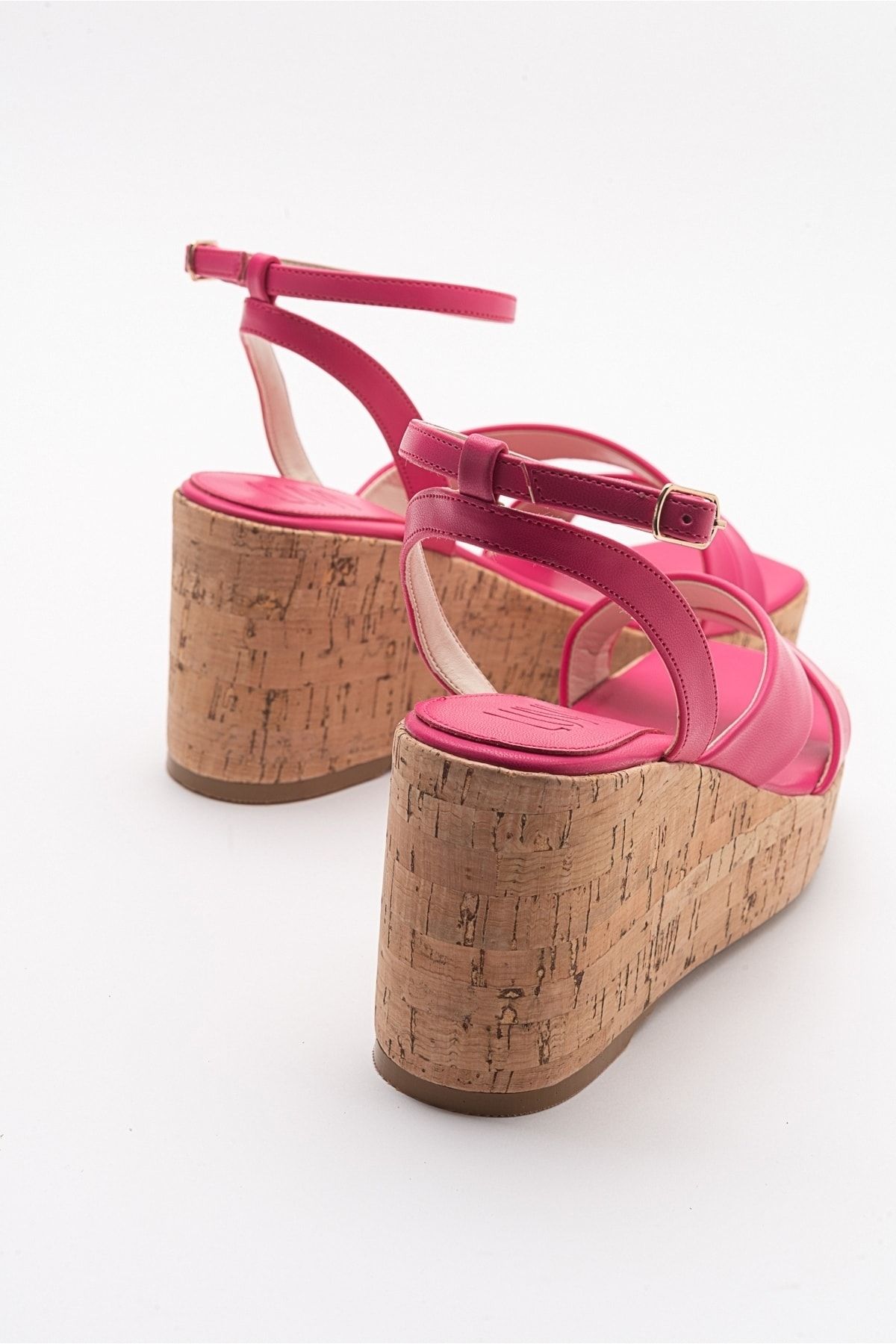 صندل صورتی زنانه Ductus fuchsia Skin Filling Sandals Base luvishoes