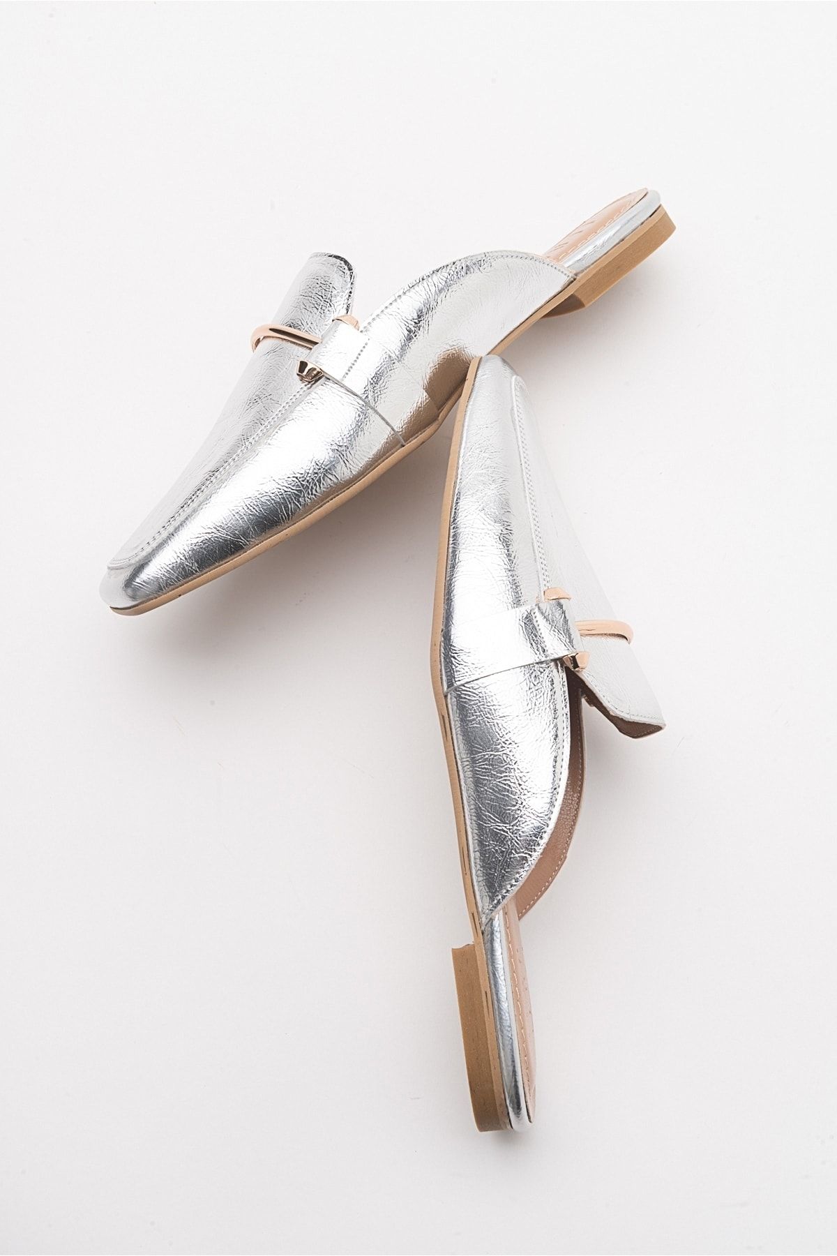 LuviShoes-Dámské pantofle Ronda Silver 4