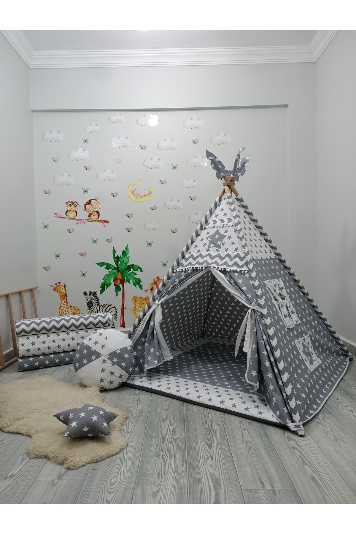 Henna Prime Meloon Kızıldereli Çocuk Oyun Çadırı Devrilmeyen Sabitleme Mekanizmalı