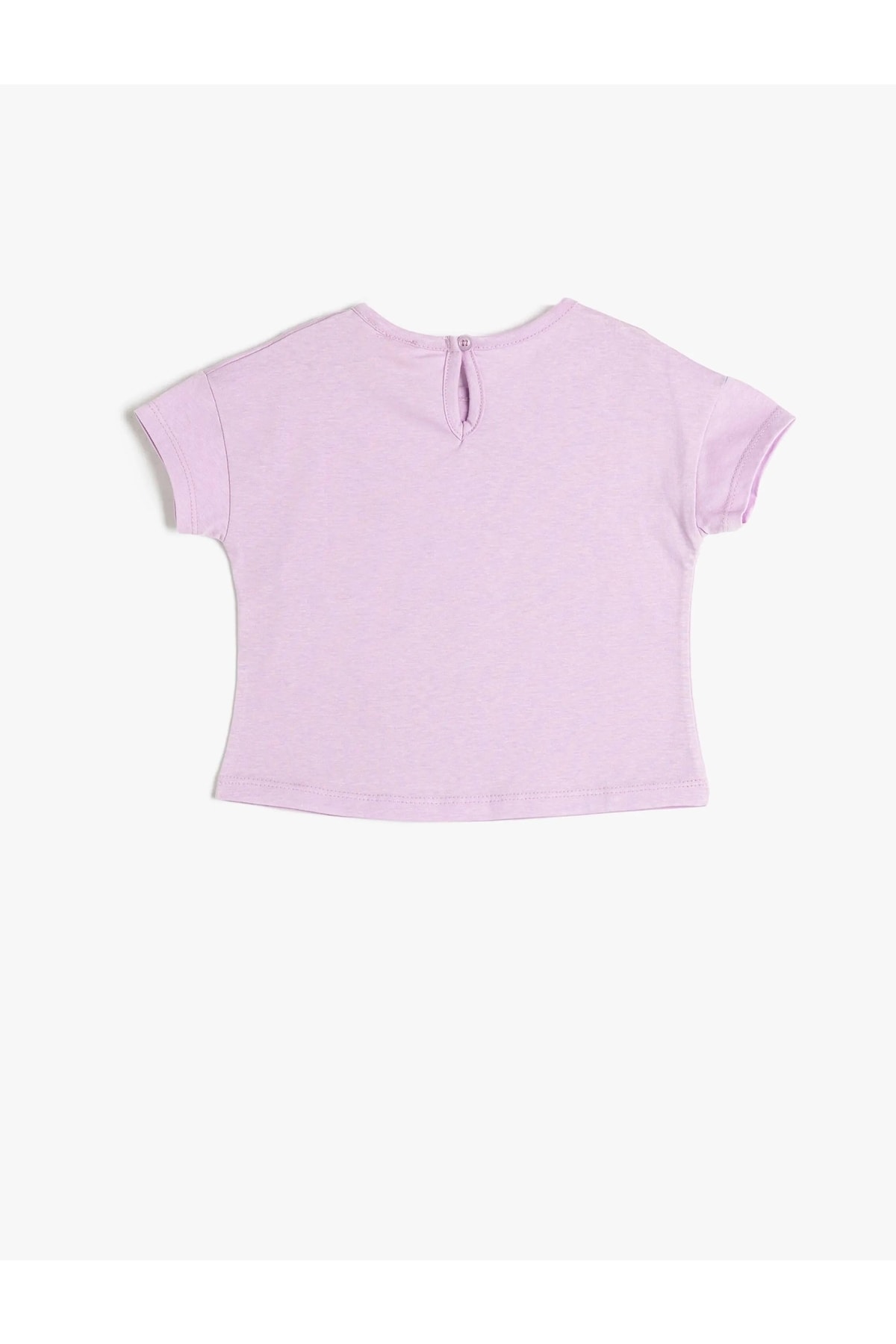 Koton T-Shirt Lila Regular Fit QV6196