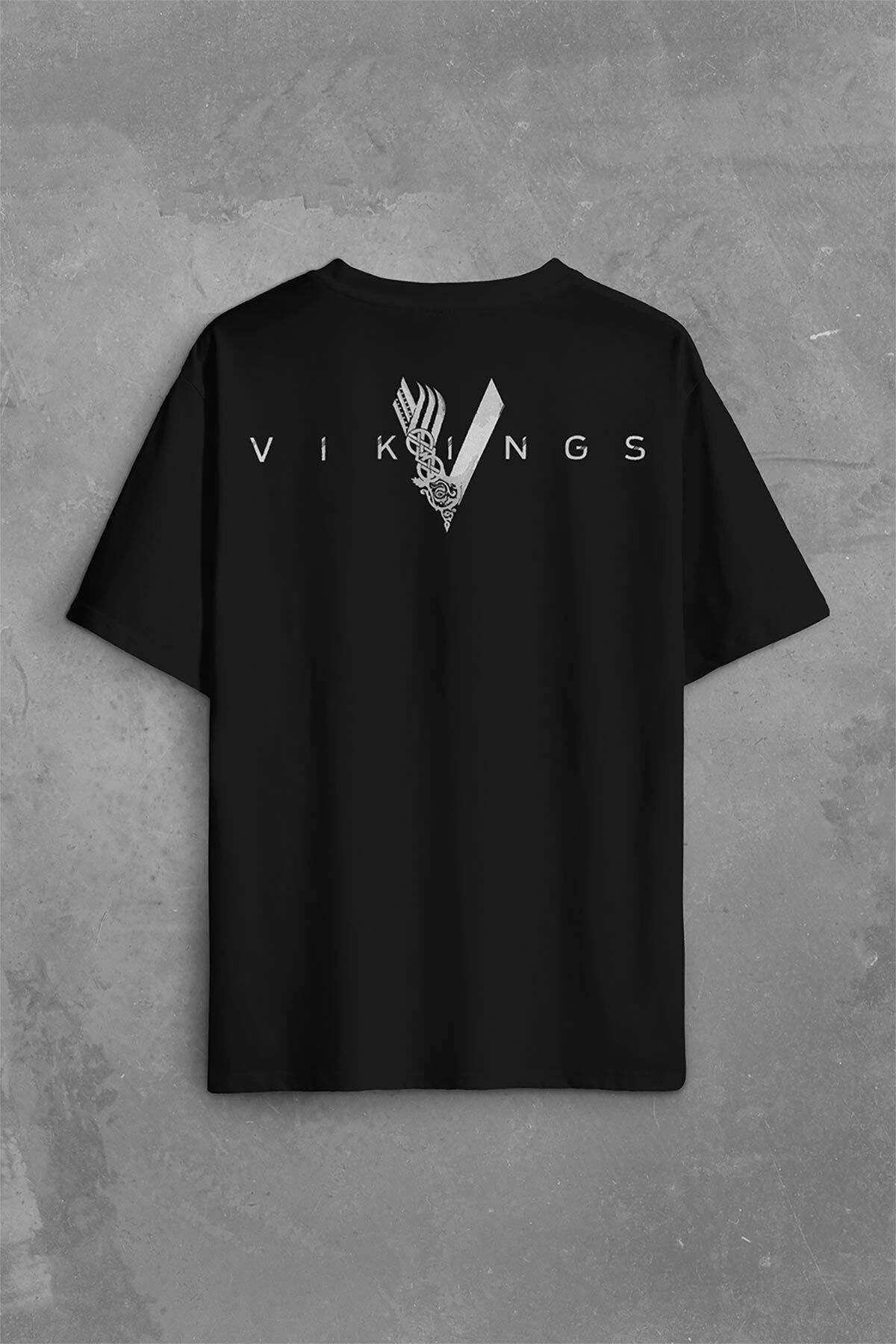 Kendim Sectim Vikings H story Vikingler Logo S rt On Bask l Oversize Ti ort Unisex T shirt Fiyat Yorumlar Trendyol