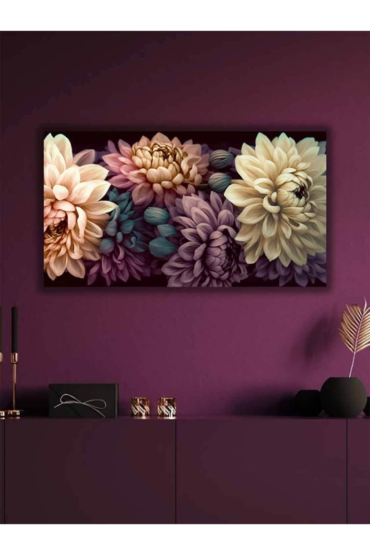 leonarthil design Çiçek Dekoratif Özel Tasarım Dijital Baskı Kanvas Tablo Salon Oturma Odası Için Duvar Dekoru