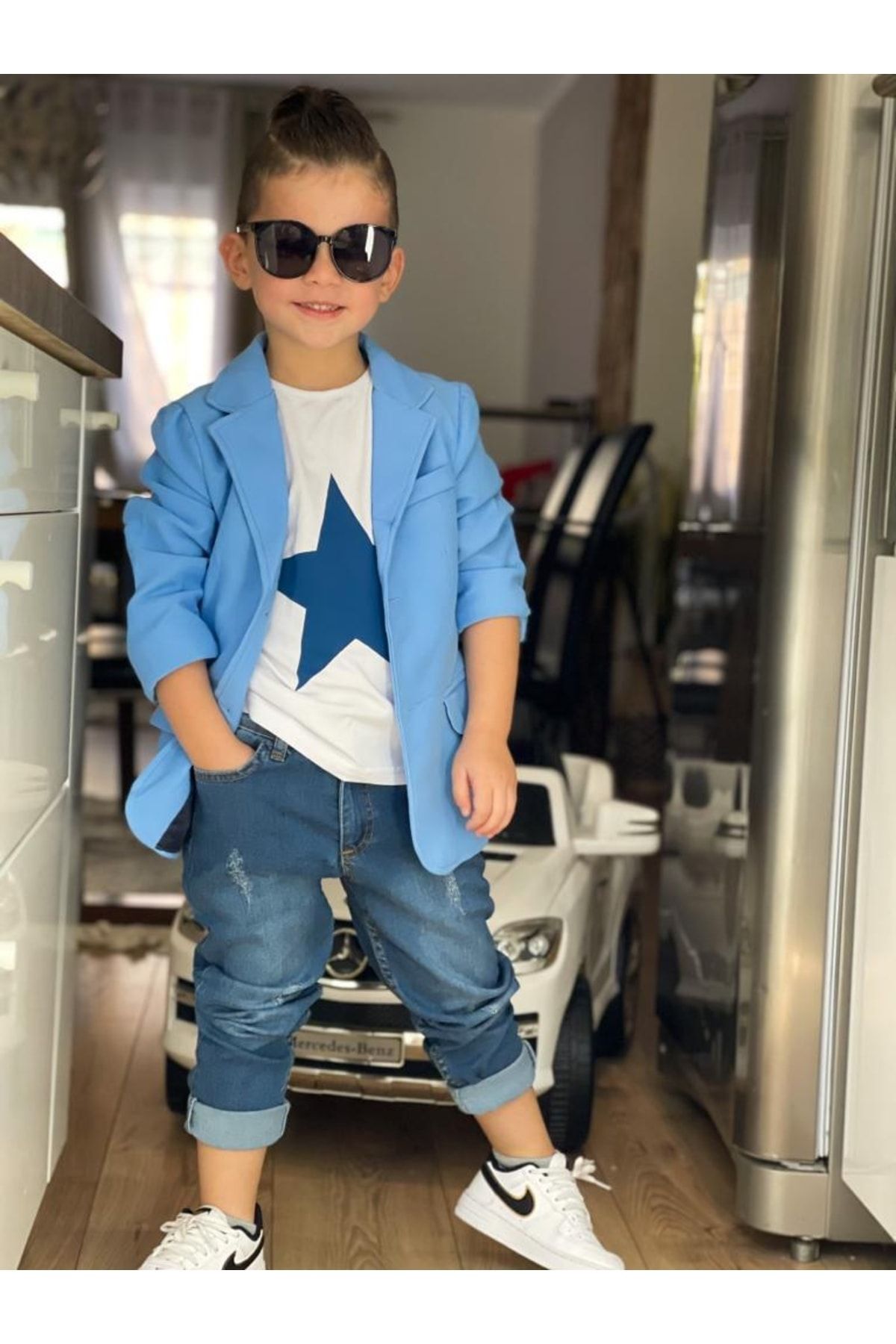Denim jacket suit store