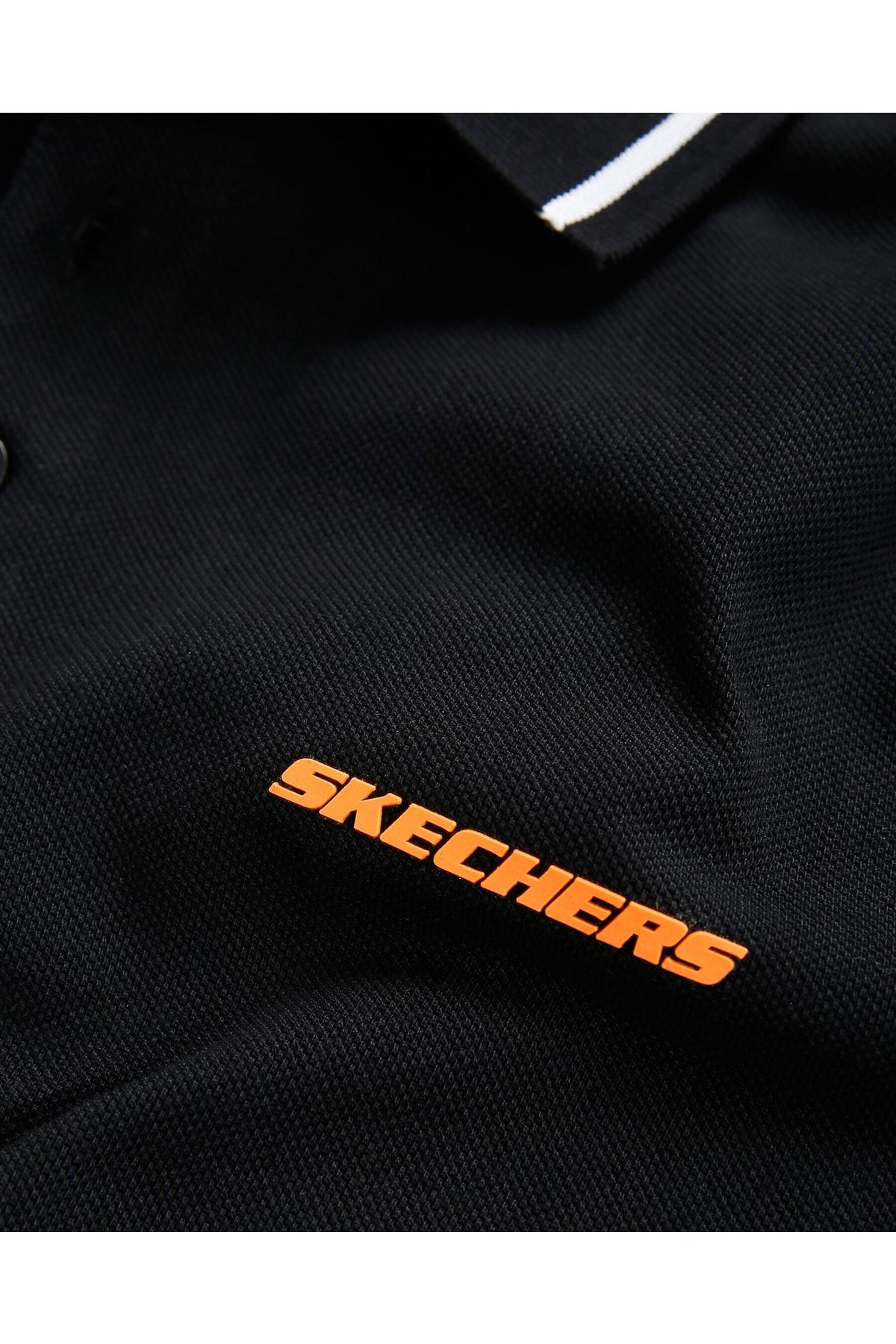 Skechers polo shirt orange deals