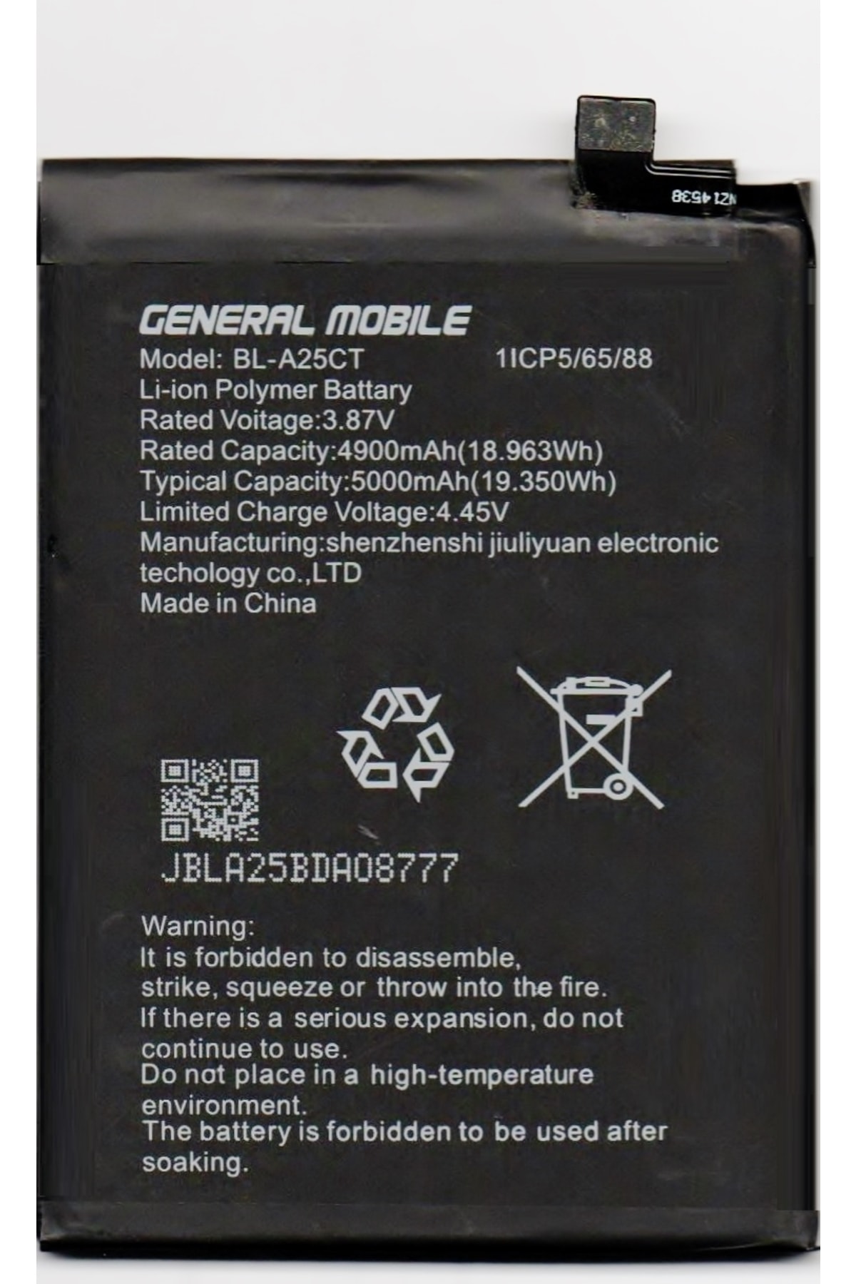 Paleon General Mobile Gm 21 Batarya Pil Bl-a25ct 5000 Mah