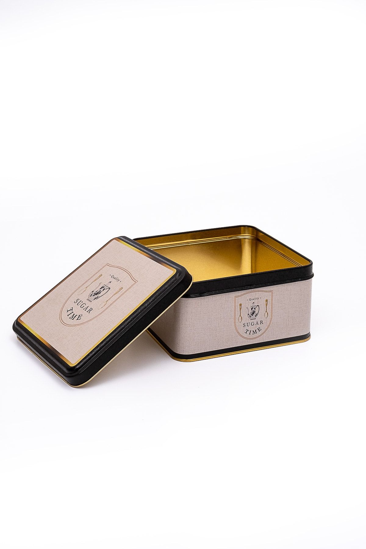 EVLE-Er026-6f Azura Sugar Patterned Square Metal Storage Container 16x16 Cm 3