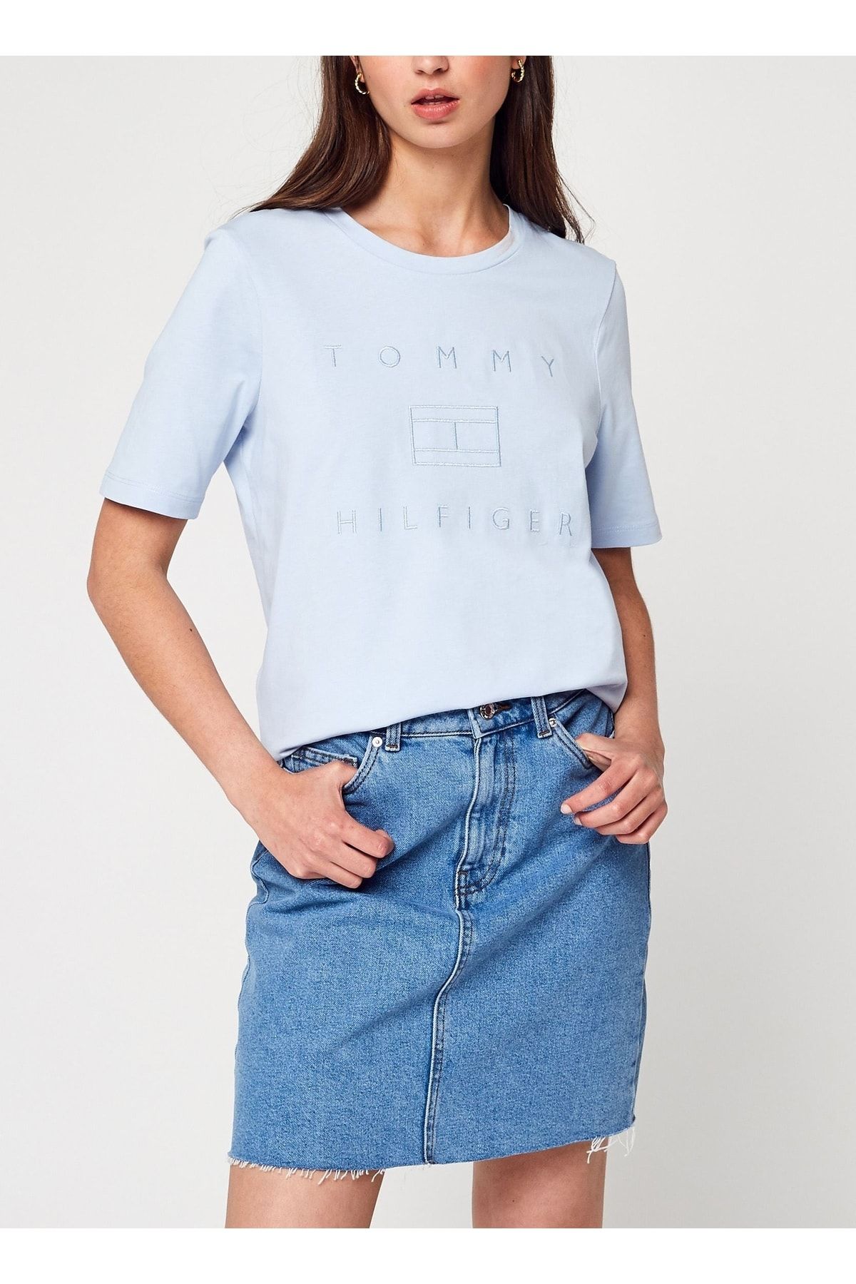 T shirt tommy hilfiger bleu new arrivals
