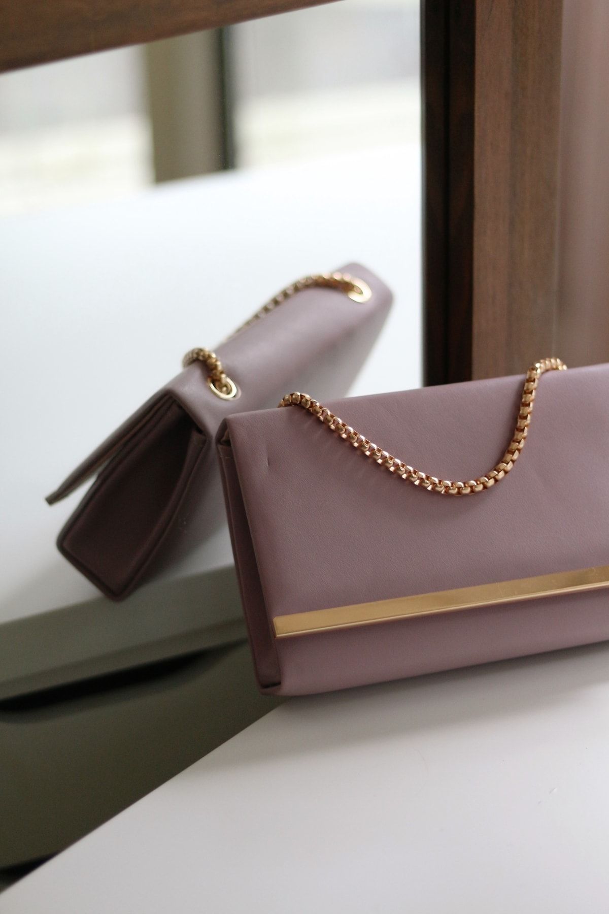 Rose gold clearance chain bag