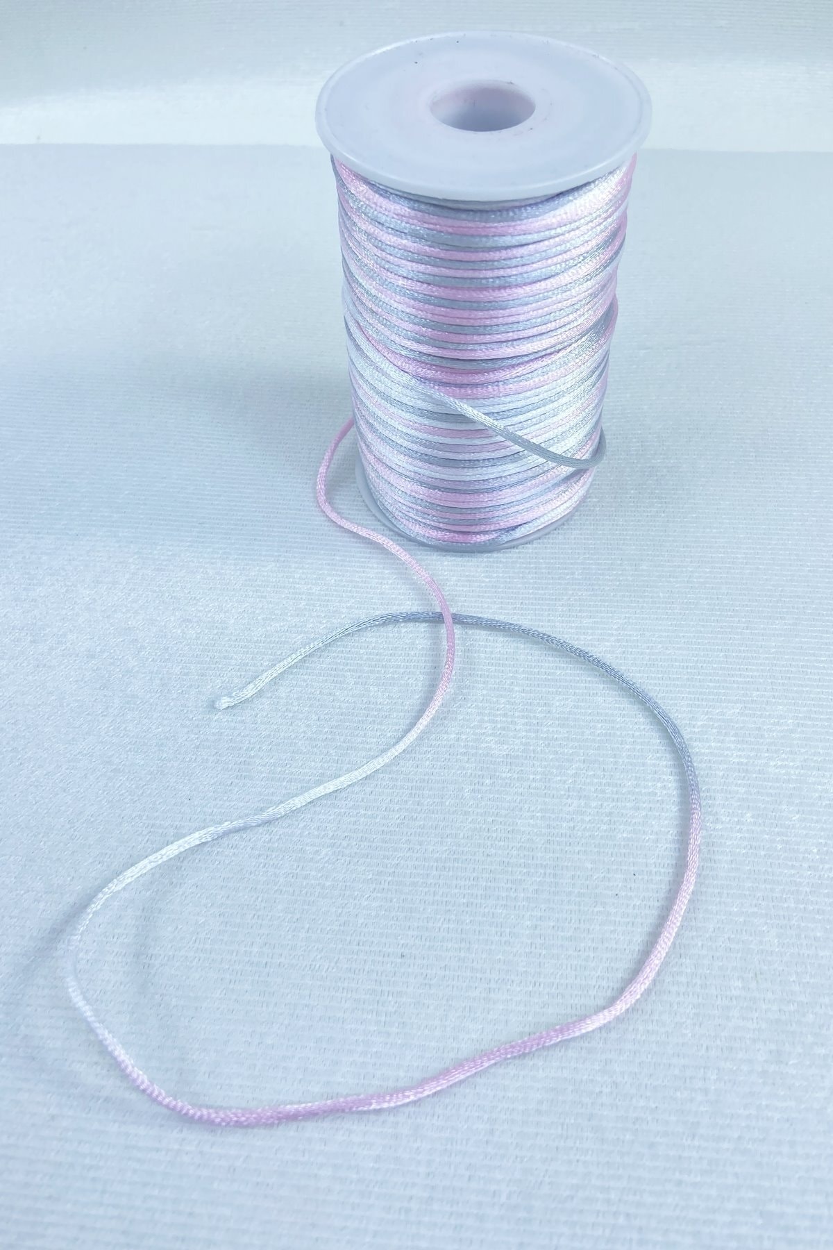 1 Mm Flush Satin Rope Ribbon Rope Pendant Bracelet Rope Shades of Grey Pink Colorful 10 Meters – Knitting Rope –
