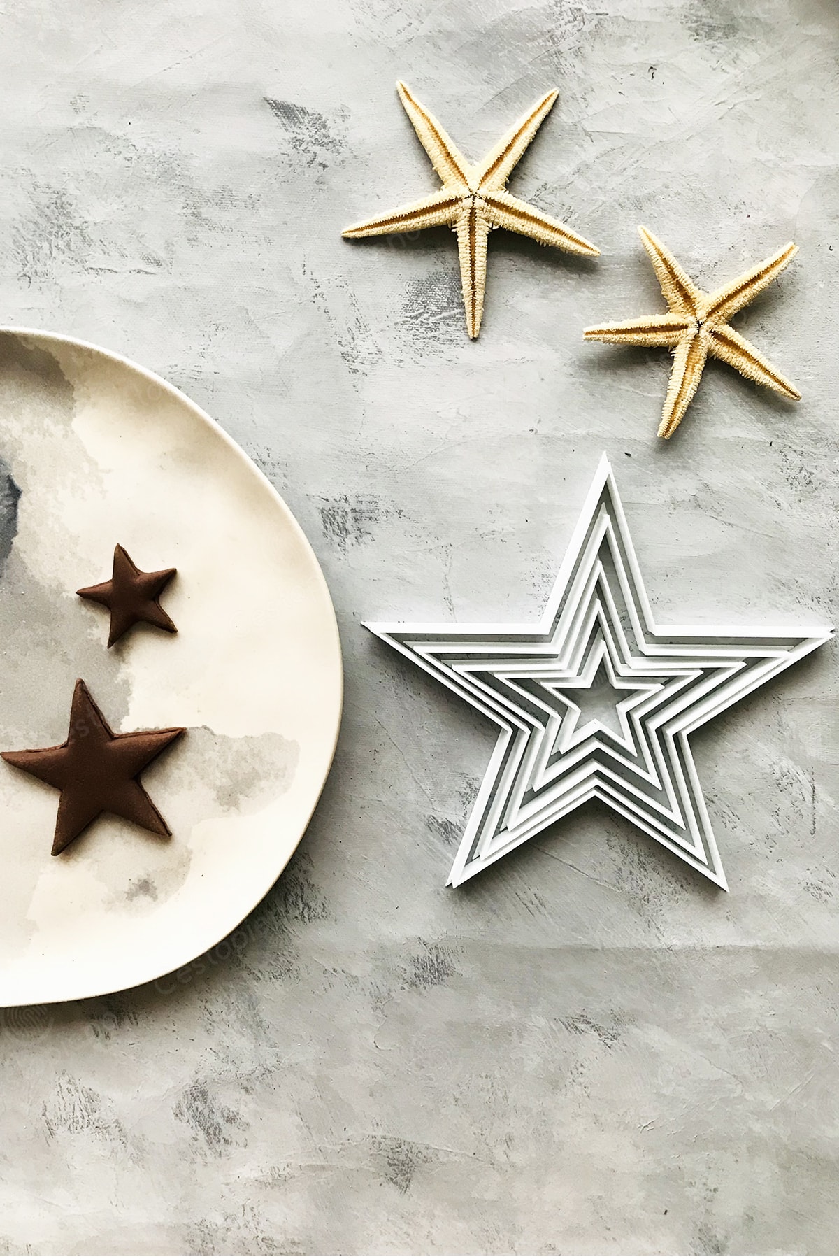 5-Piece Flat Star Dough Shaper