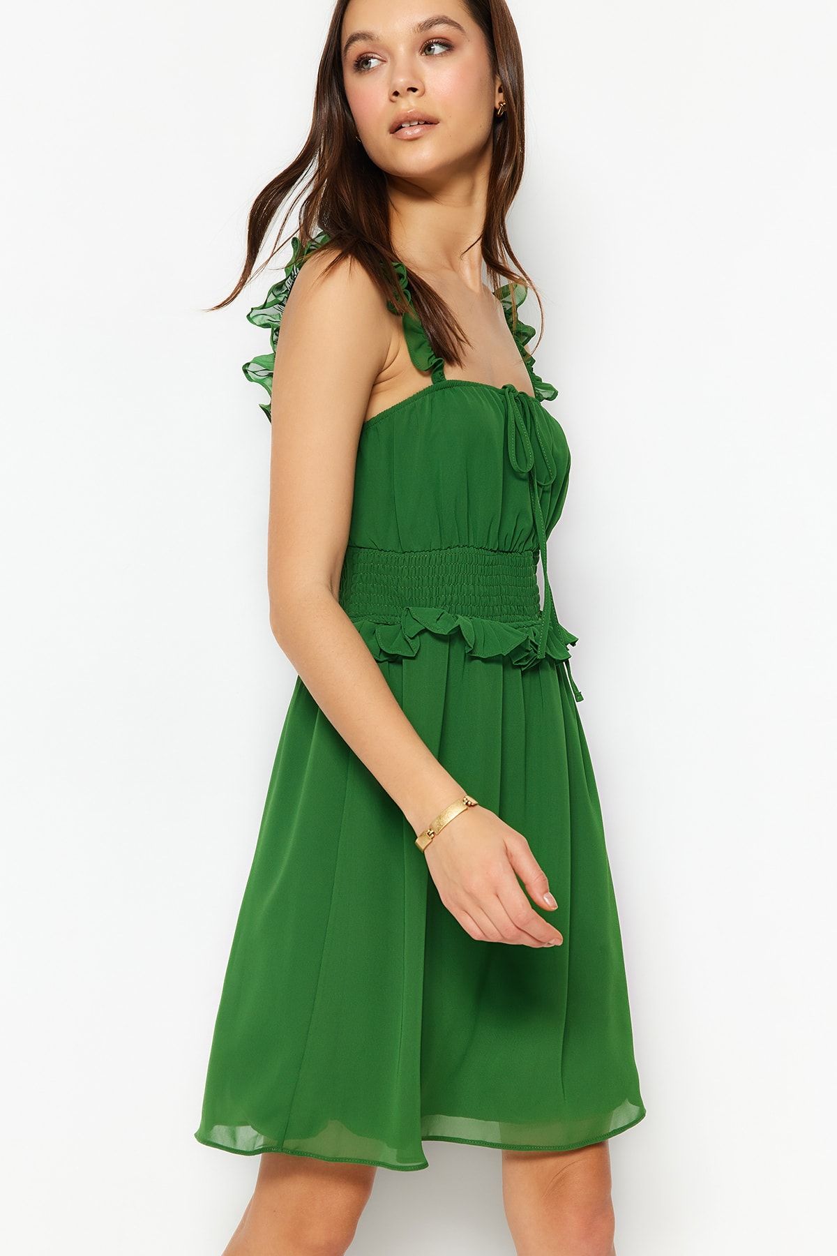 Trendyol Collection Kleid Grün Skater