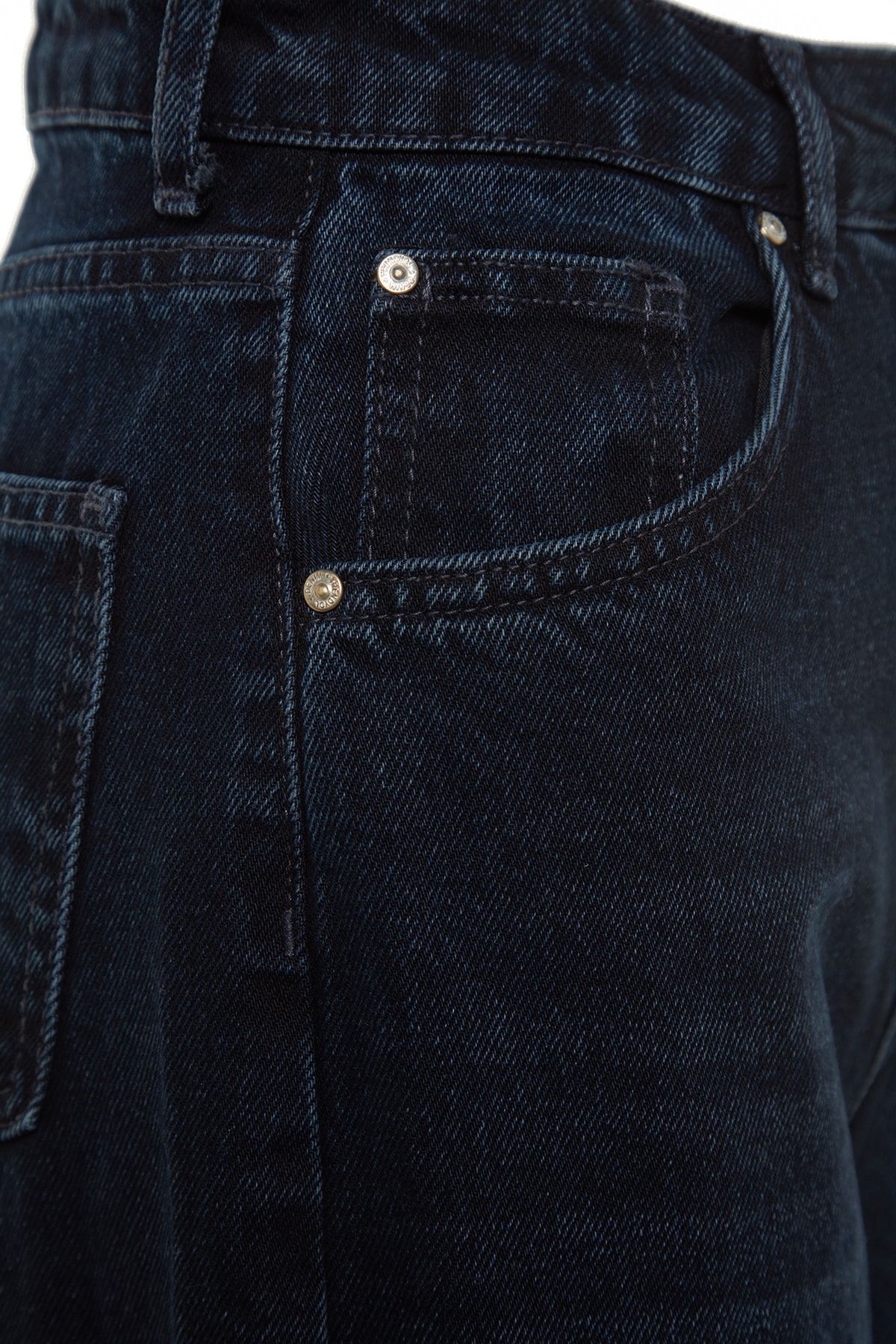 Trendyol Collection Jeans - Dark blue - Wide leg - Trendyol