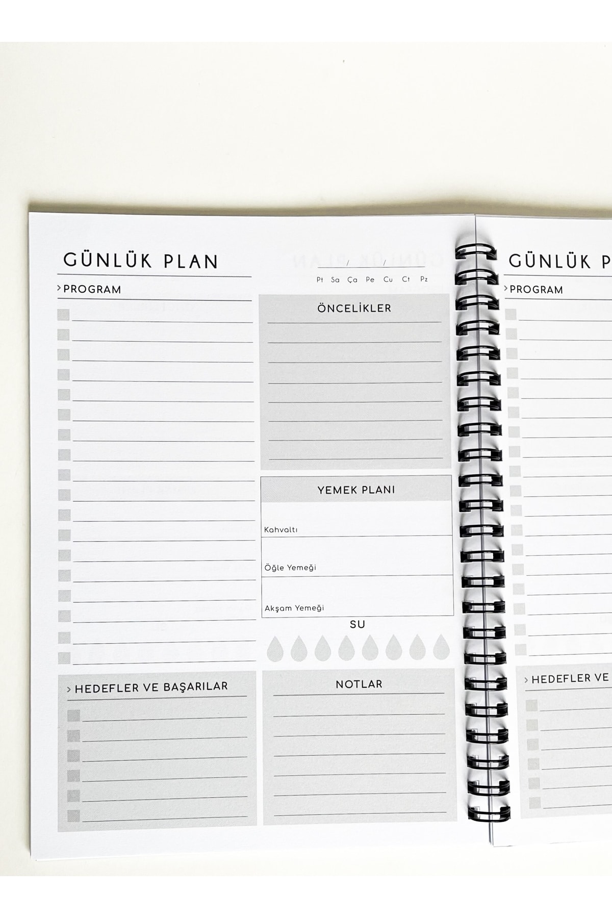 Fark Tanıtım Siyah Kapaklı Spiralli Günlük Planlayıcı - Fiyatı, Yorumları