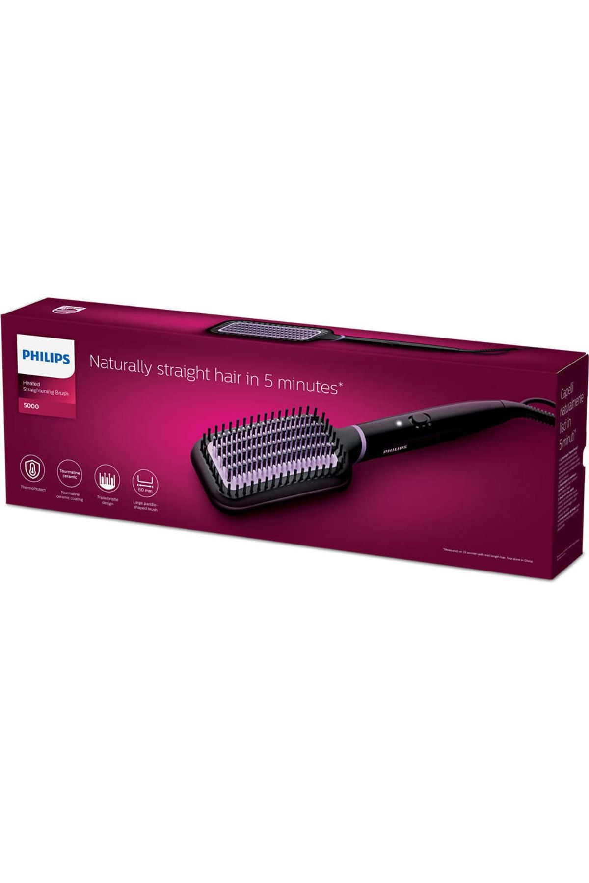 Philips-Black Protectthermo Ionizer - Hair Straightener Comb 8