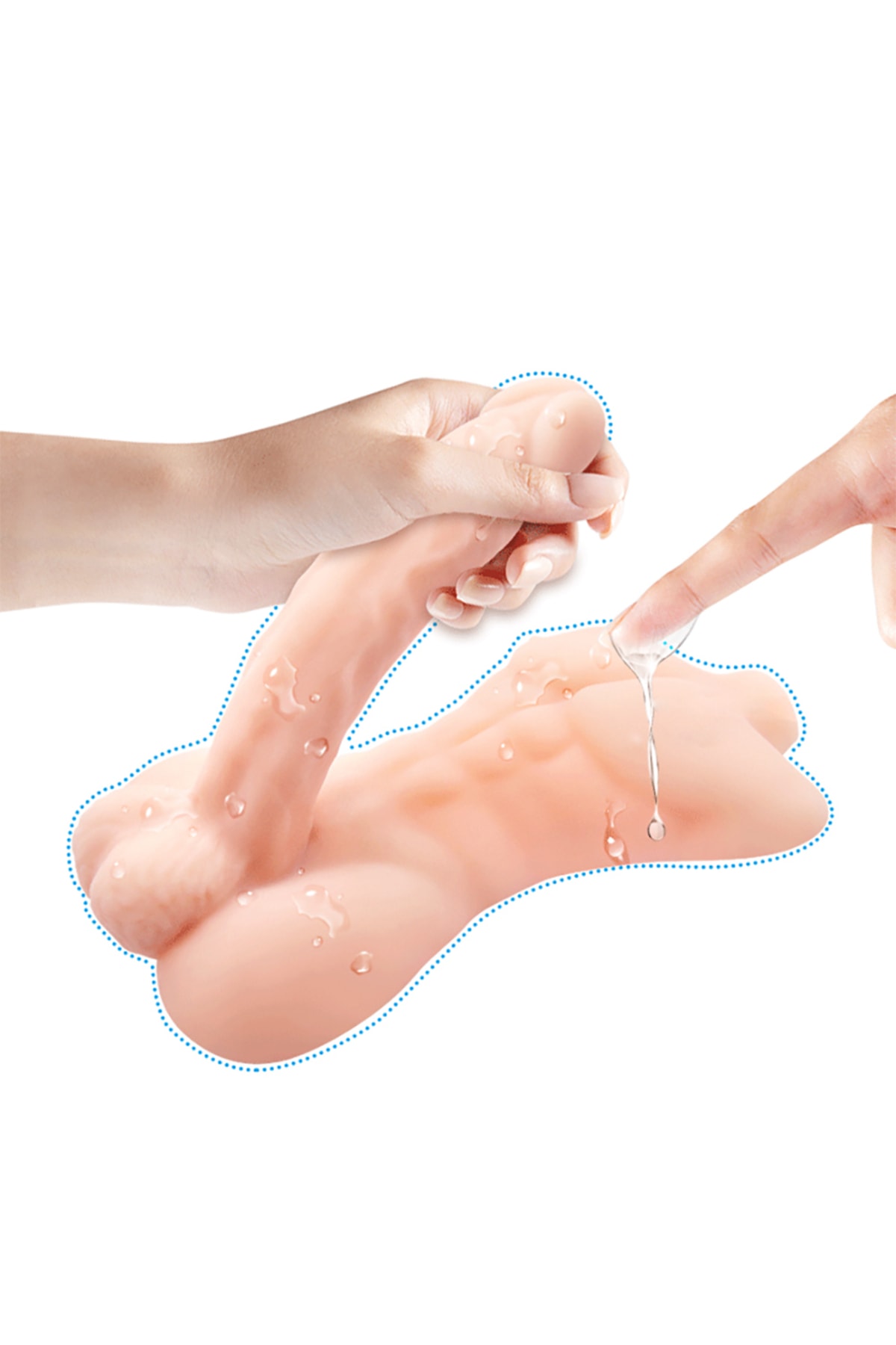 Yapay Penis Özel Seri Kıkırdak Yumuşak Silikon Tam Gerçekci Yumuşak Eğilip Bükülen Kalıp Şeklinde 3