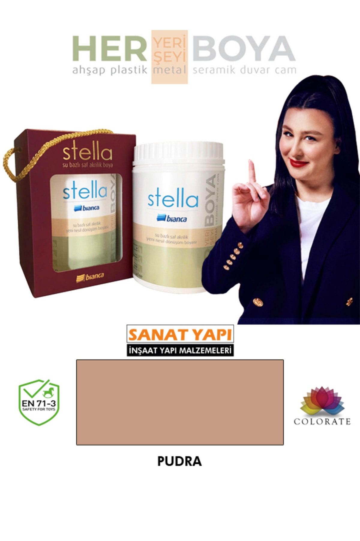 Bianca Stella Su Bazlı Akrilik Boya Mint Yeşili - Fiyatı, Yorumları