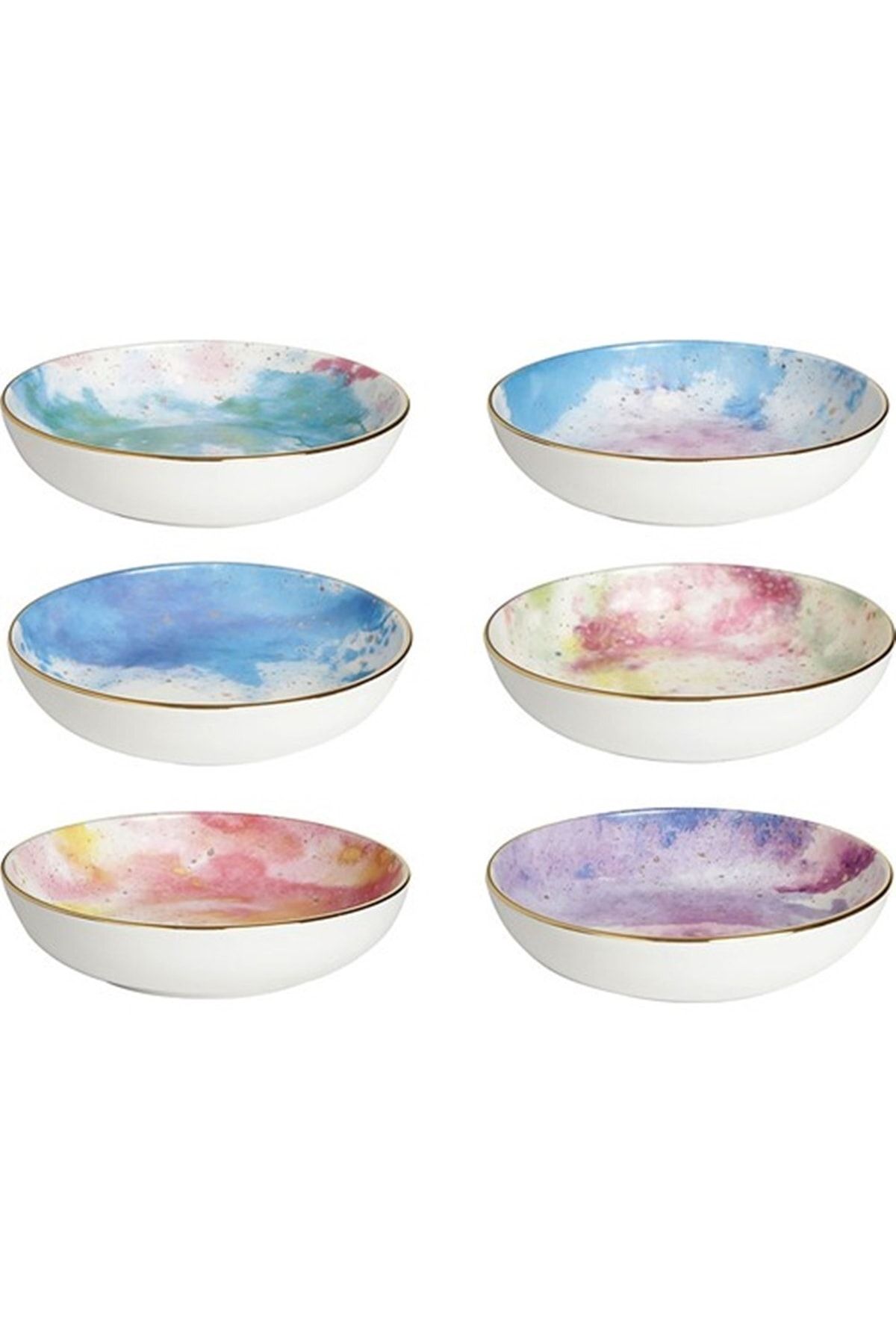 Porland-Cosmos Mixed Pattern Bowl 17cm 415cc 6-pack 1