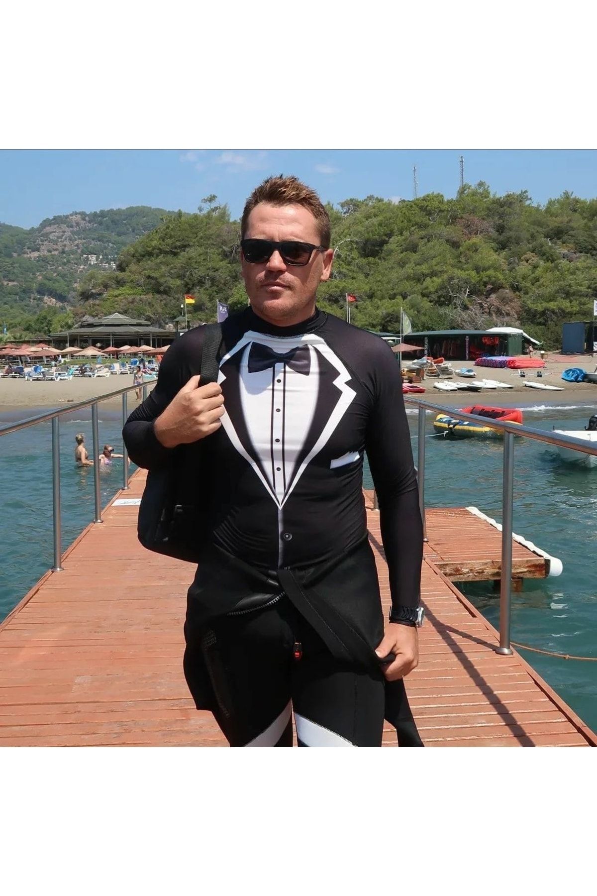 Hellbender-Tuxedo Designed Rashguard 1
