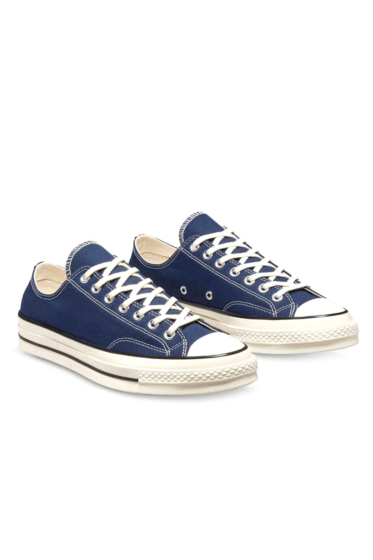 Navy blue and white converse store