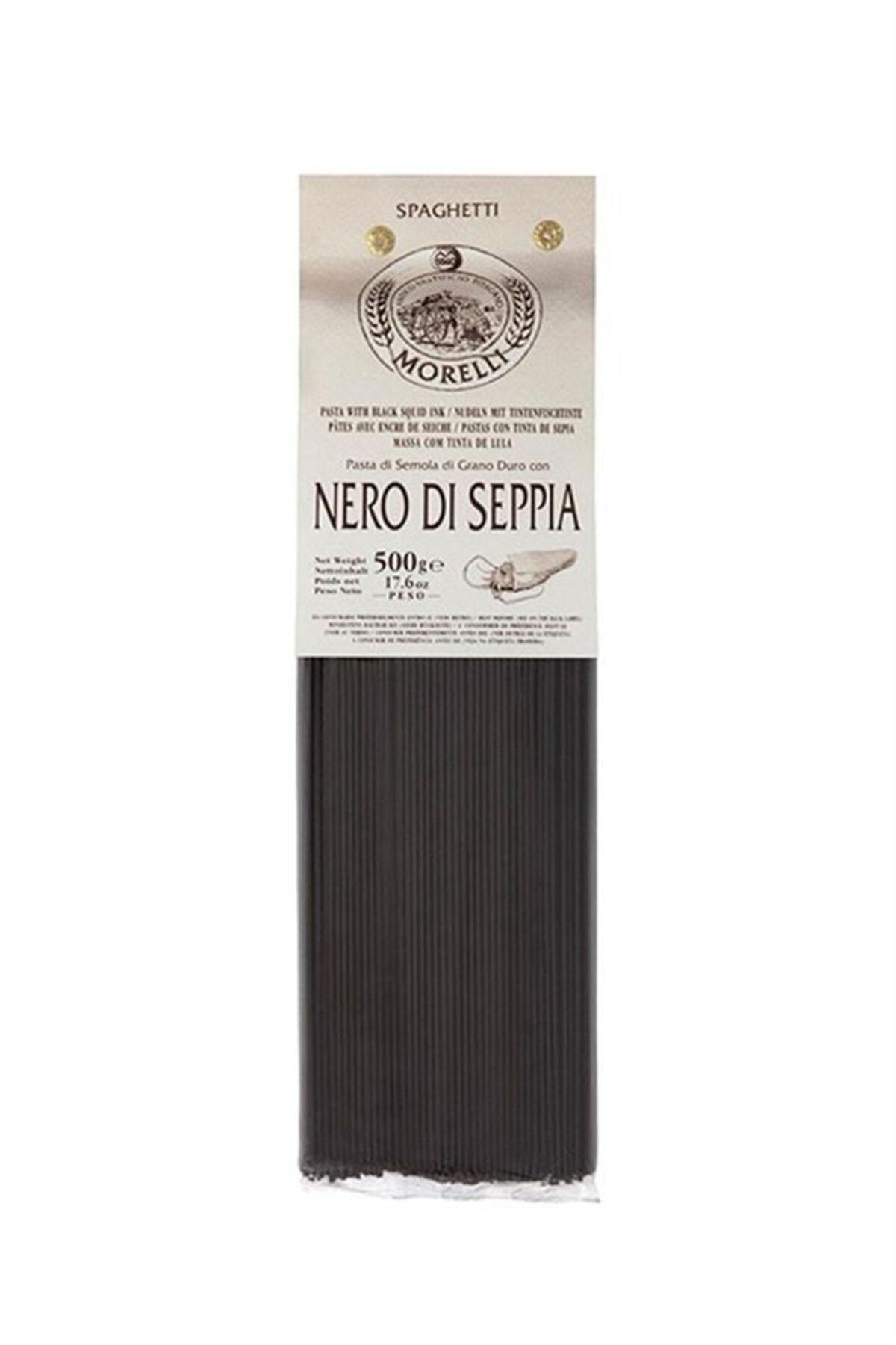 Morelli Siyah Balık Mürekkepli Spaghetti 500 gr