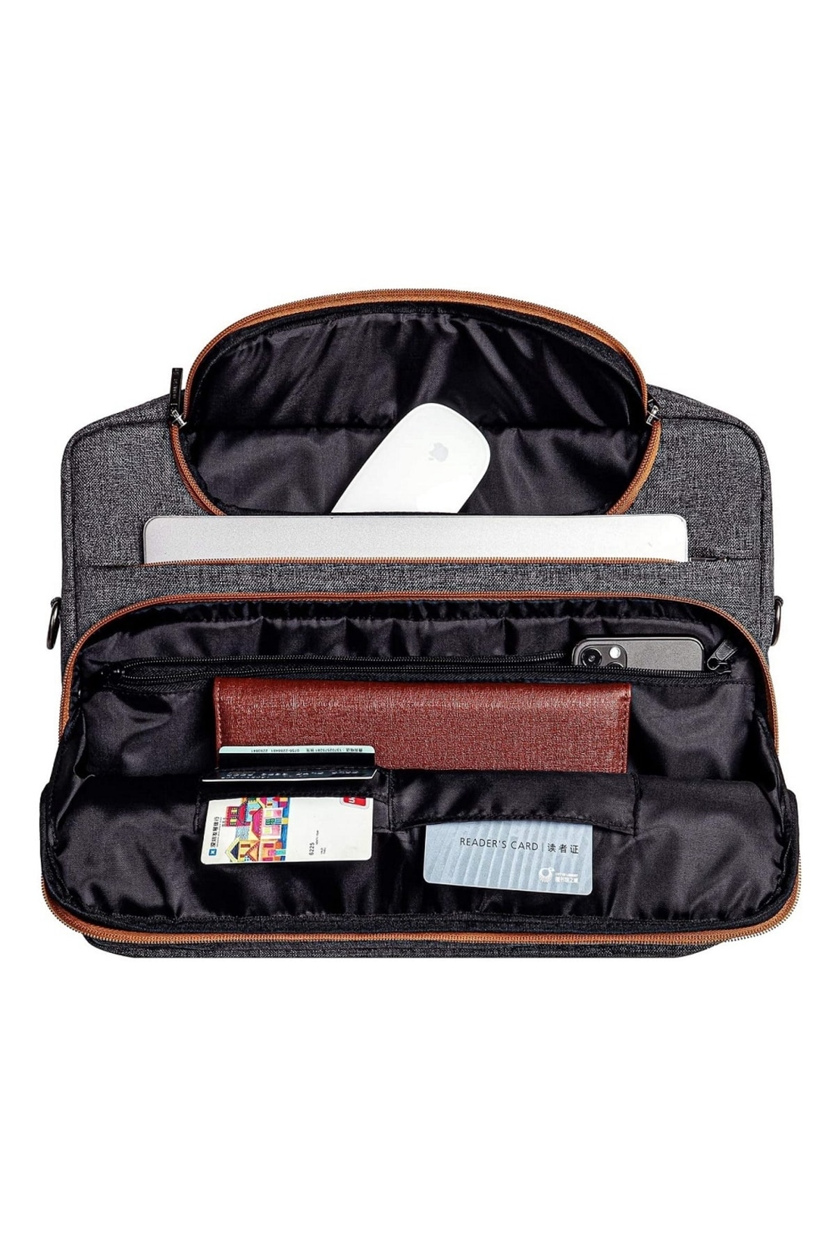 MirEr  Laptop Çantası, Askılı Çanta, Evrak Çantası, Tablet Çantası, Dosya Çantası, Çok Bölmeli Çanta - Görsel 2
