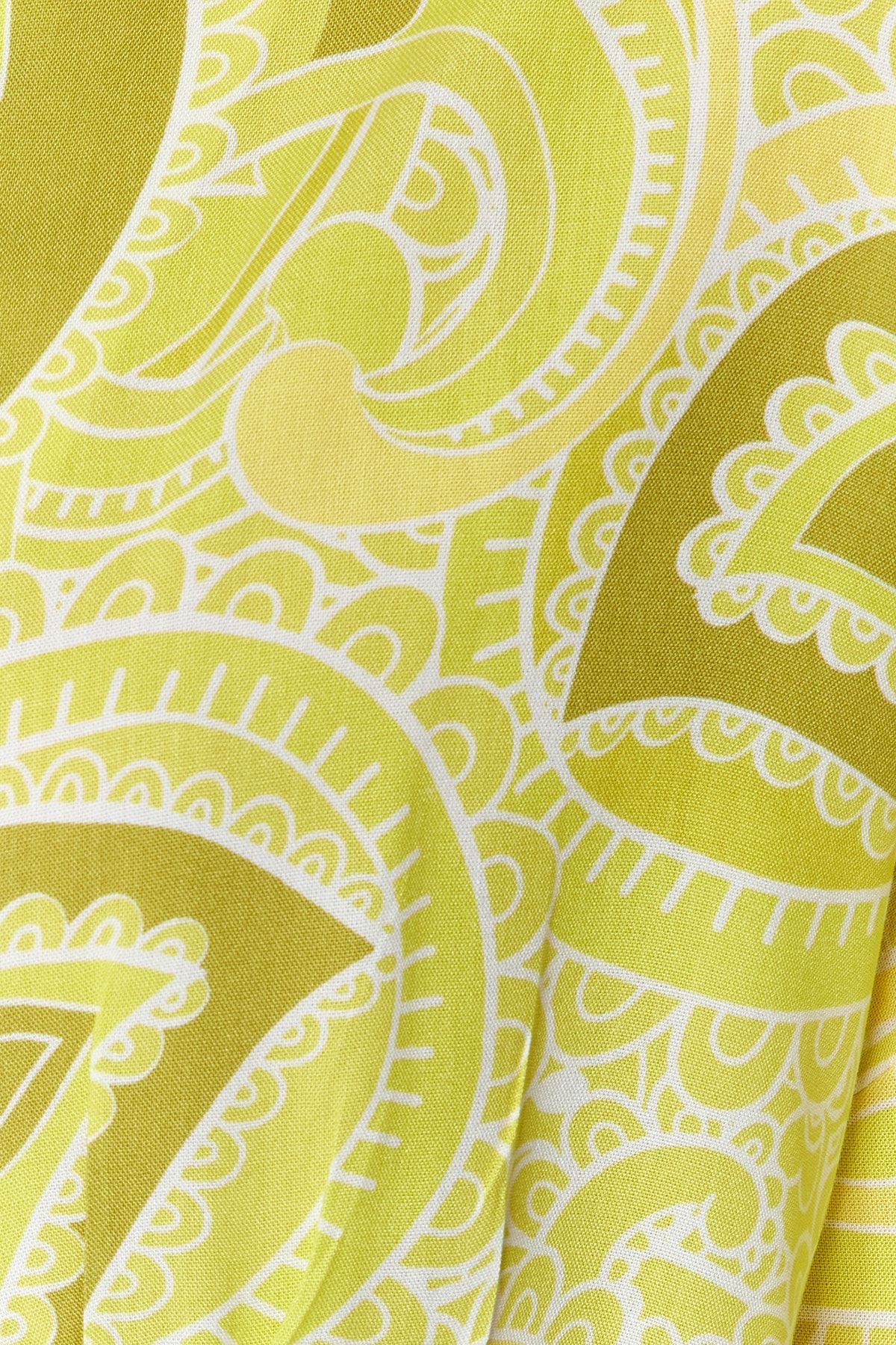 Trendyol Collection-Ethnic Pattern Viscose Pajamas Set - with Binding/Bow Detail, Multicolor Shorts Thmss23Pt00165 6