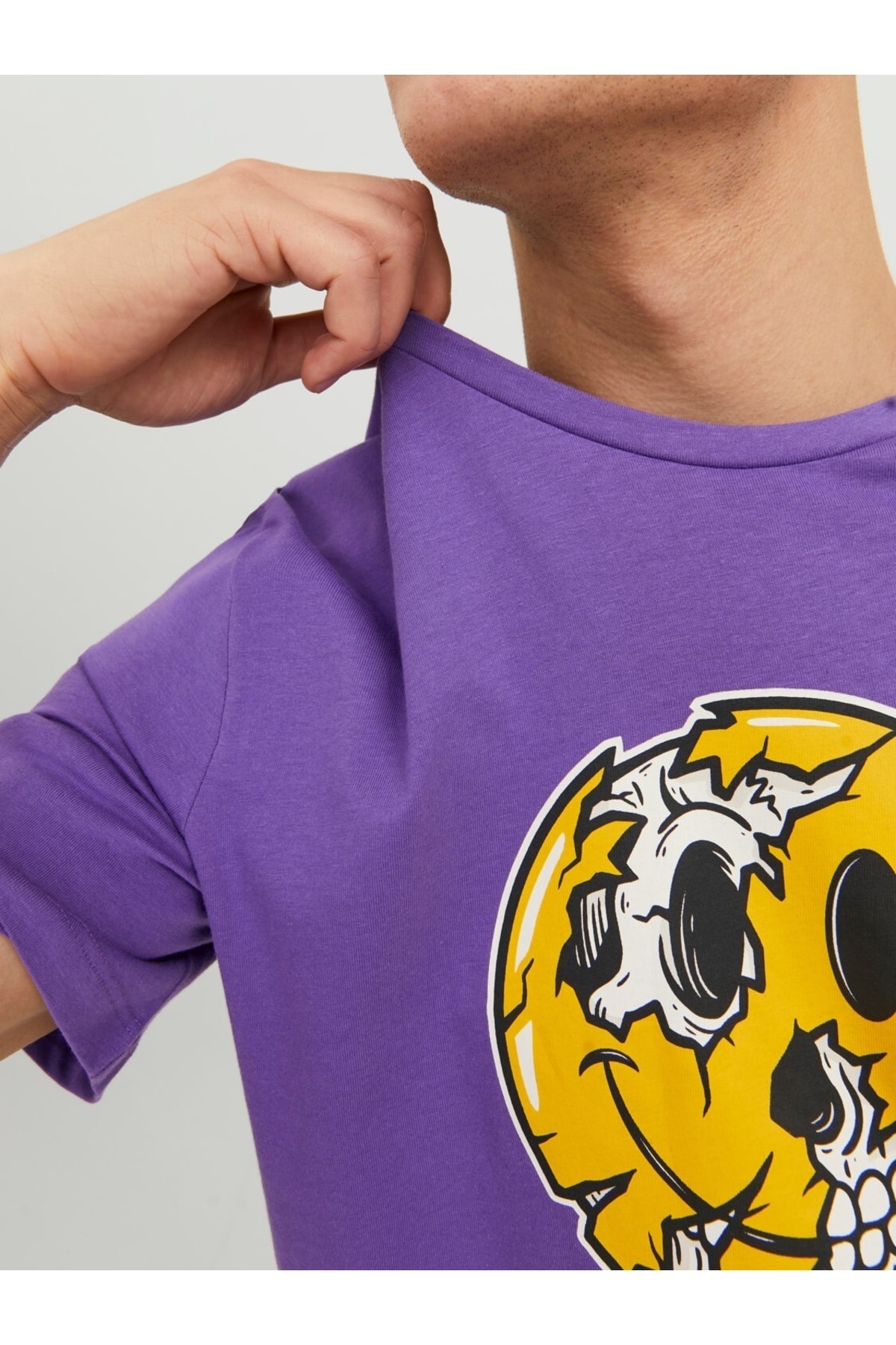 تیشرت مردانه بنفش جک اند جونز | TYC00752384317 اورجینال - تصویر 4