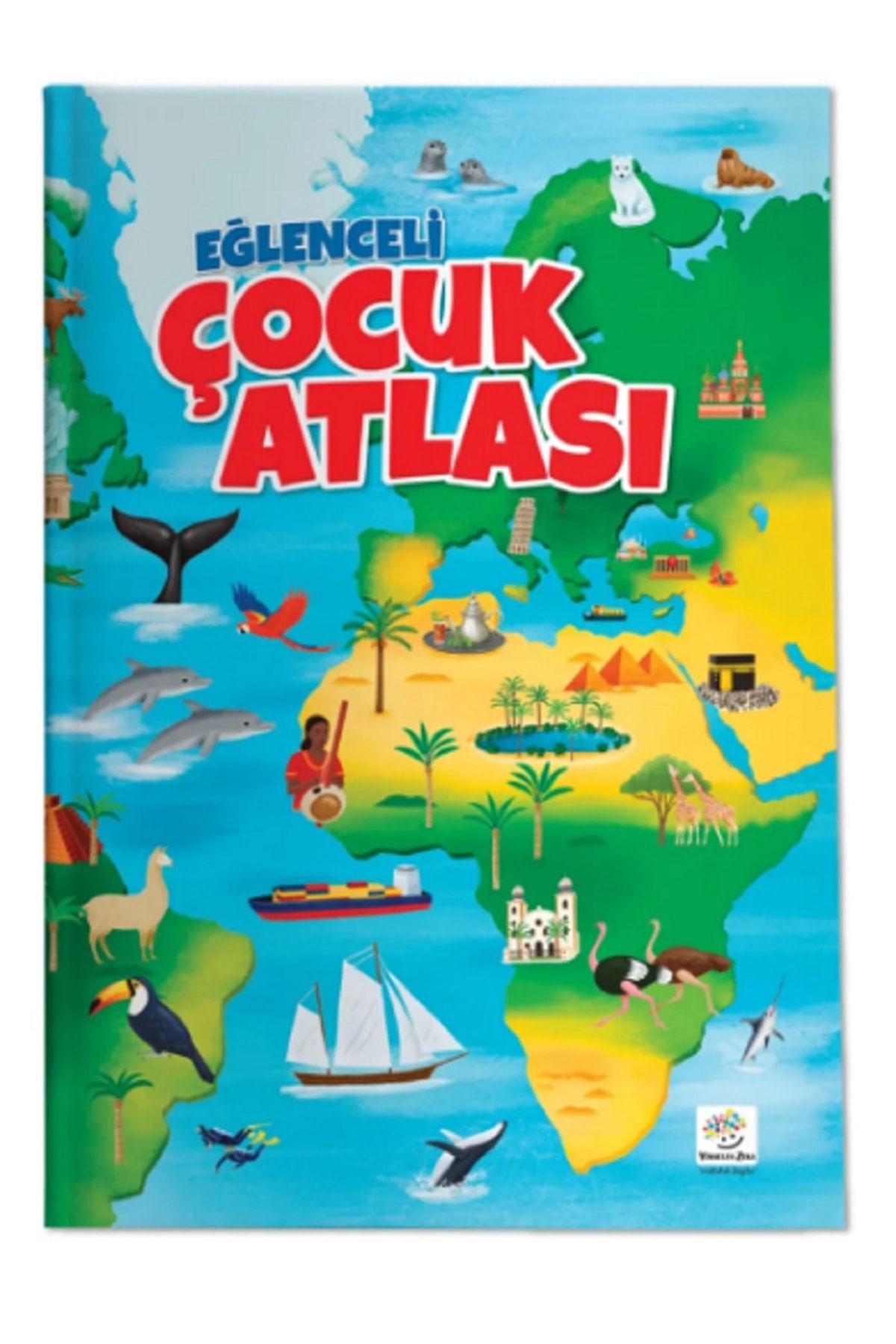 Zeynelyerebasan Eğlenceli Çocuk Atlası (dev Boy, Karton Kapak, Renkli, Eğlenceli, Eğitici)