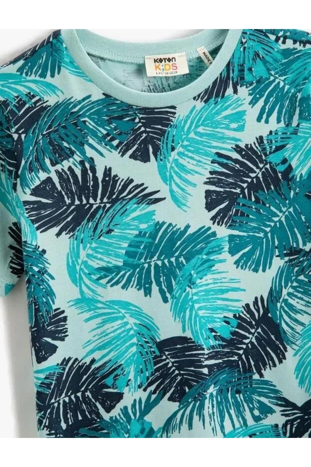 تیشرت مردانه آبی سرمه ای کوتون | KTNEC.00735 اورجینال - تصویر 3