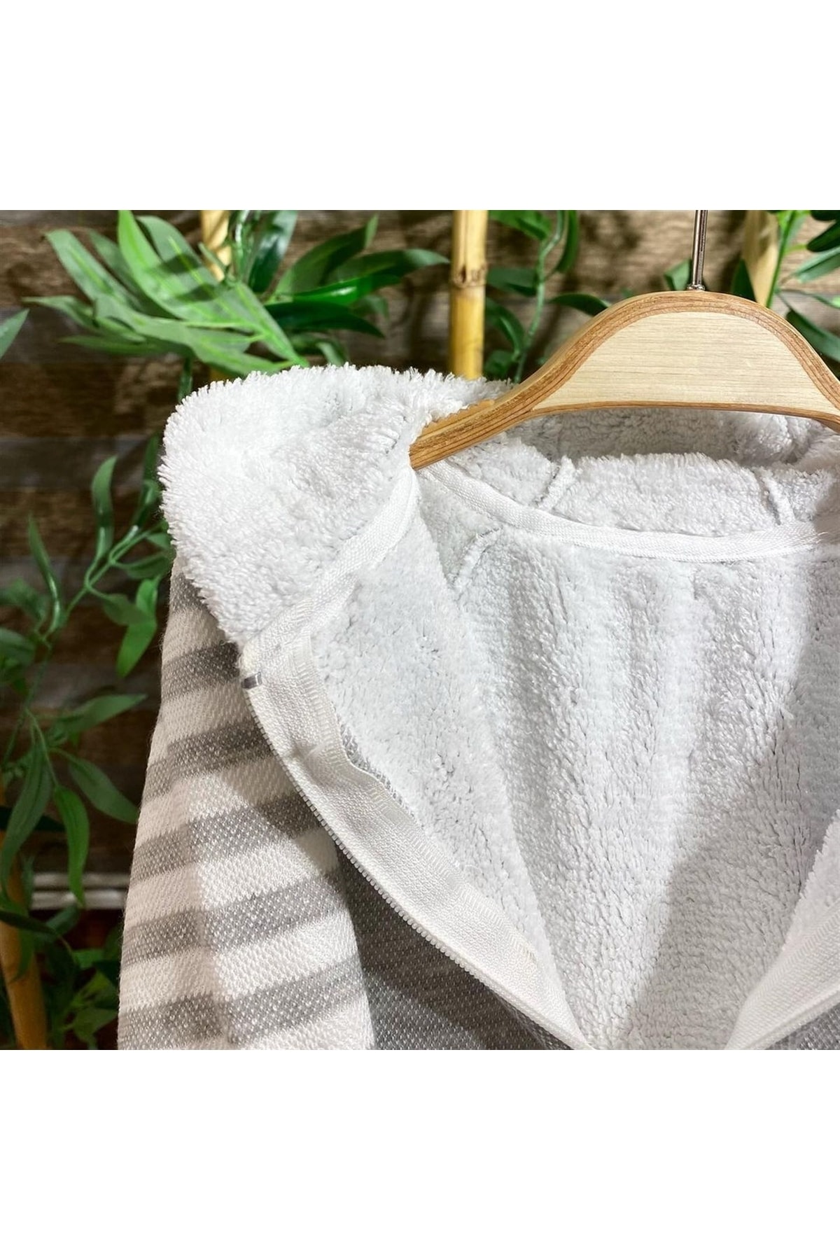 Renkli Puset Pamuk Wellsoft İçi Peluşlu Bebek Tulum Geyik Nakış fotoğrafı 2 (önizleme)