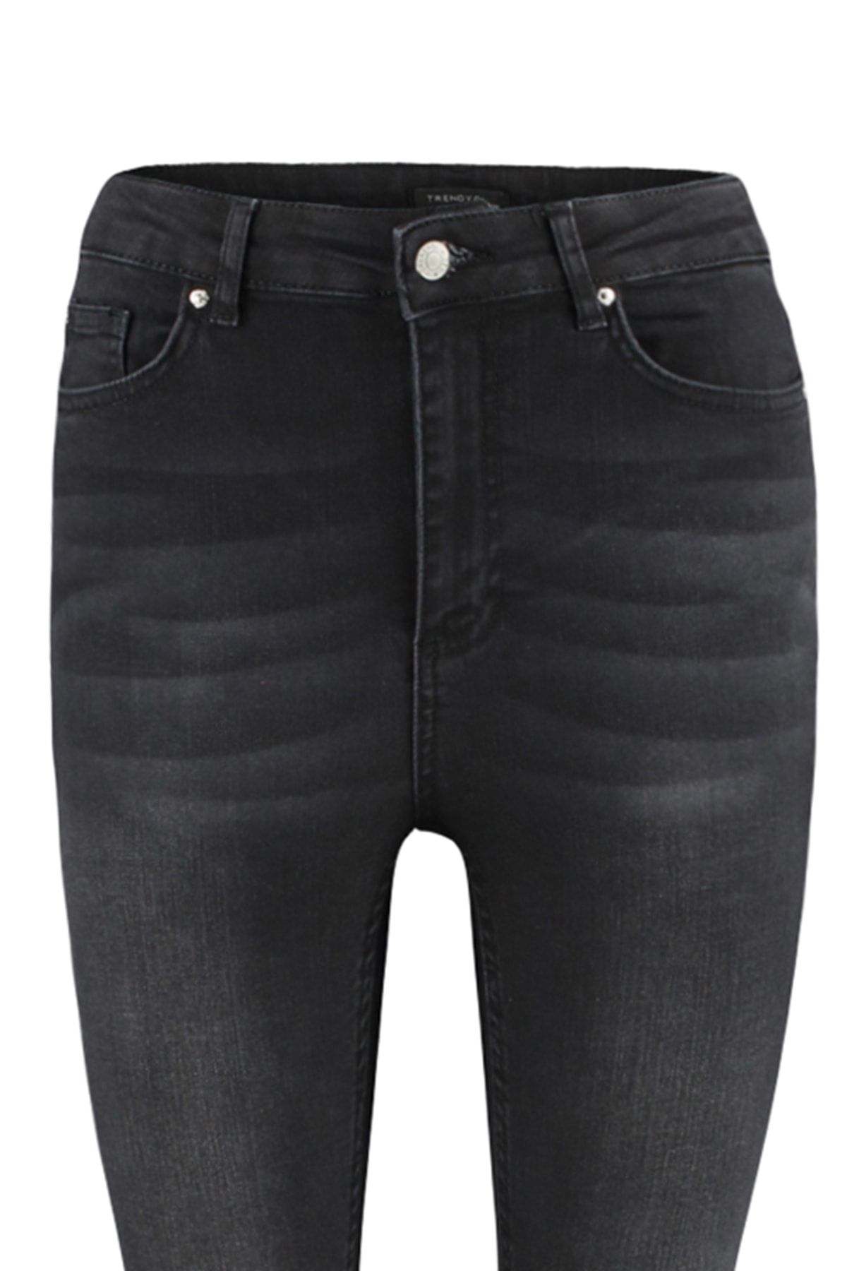 Trendyol Collection-Schwarze Skinny Jeans mit Schlankheitseffekt und superhoher Taille TWOSS23JE00080 7