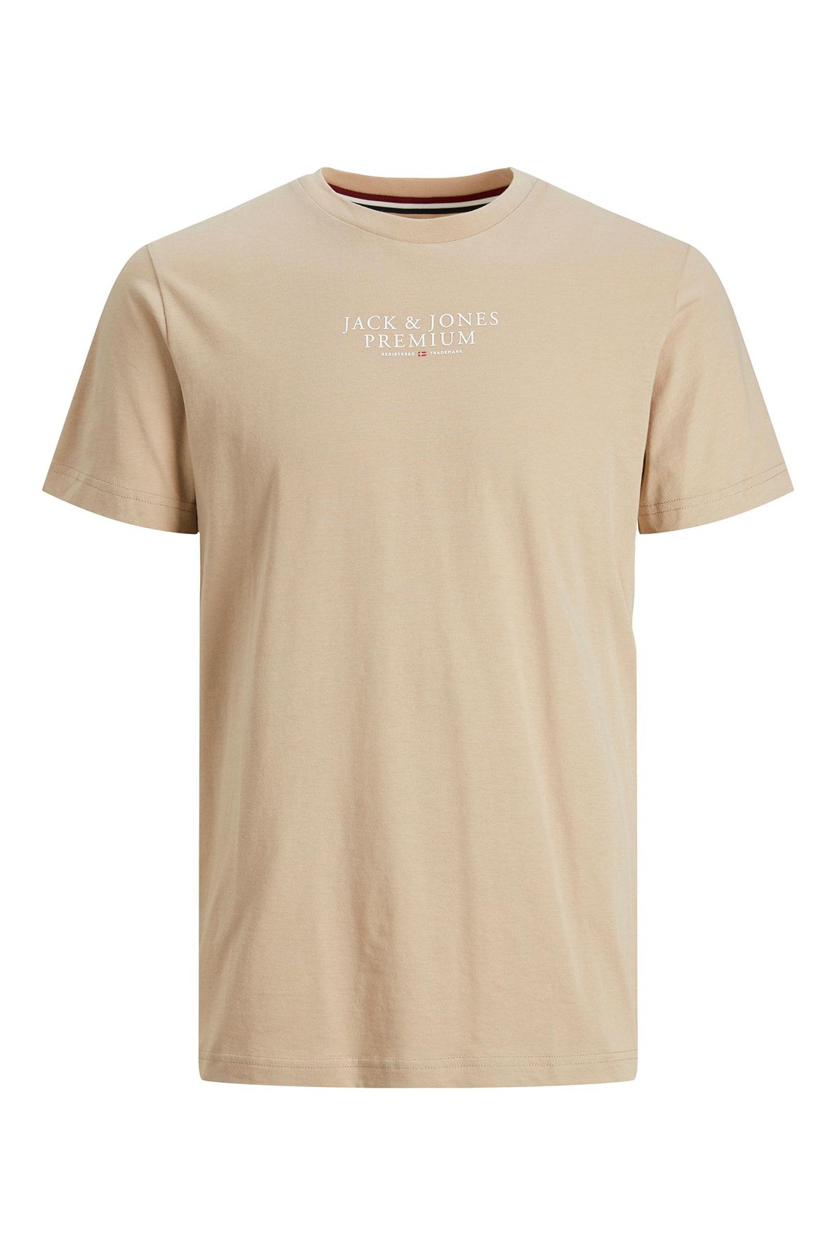 Jack & Jones تی شرت مردانه یقه معمولی 100% نخی با تناسب 12217167