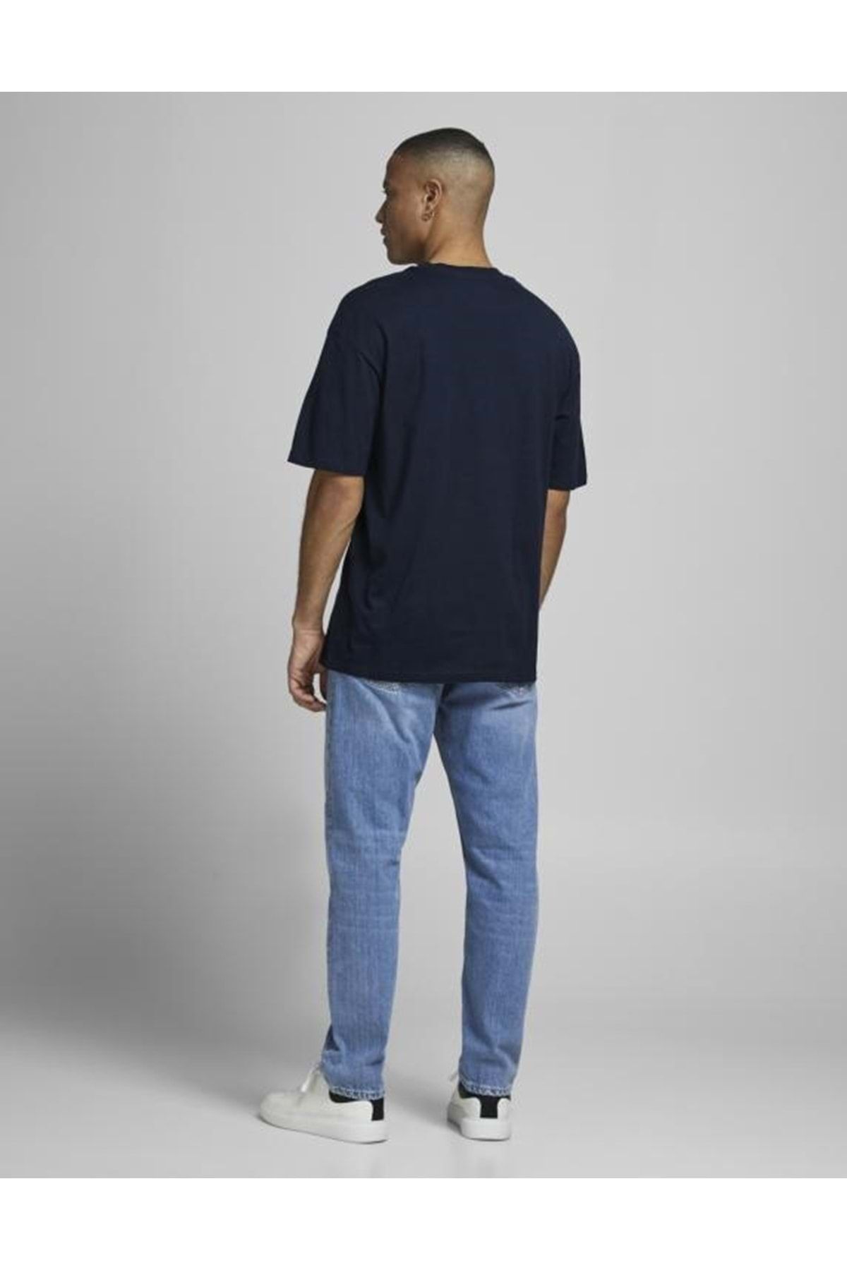 تی شرت آبی مردانه Jack & Jones 12185628 Crew Neck Basic T-shirt - Navy Blue Xxl ST04836-navy blue-xxl Jack & Jones