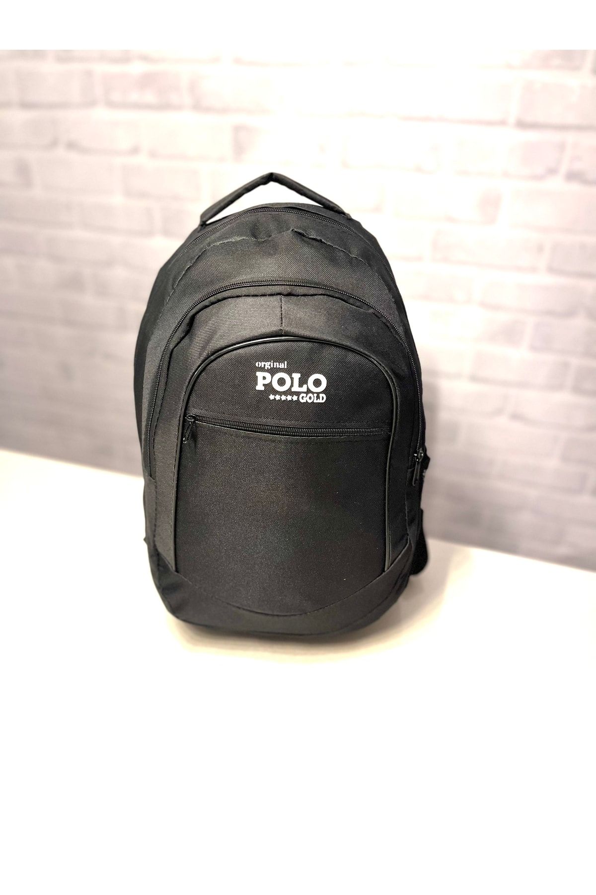 Black and deals gold school bag