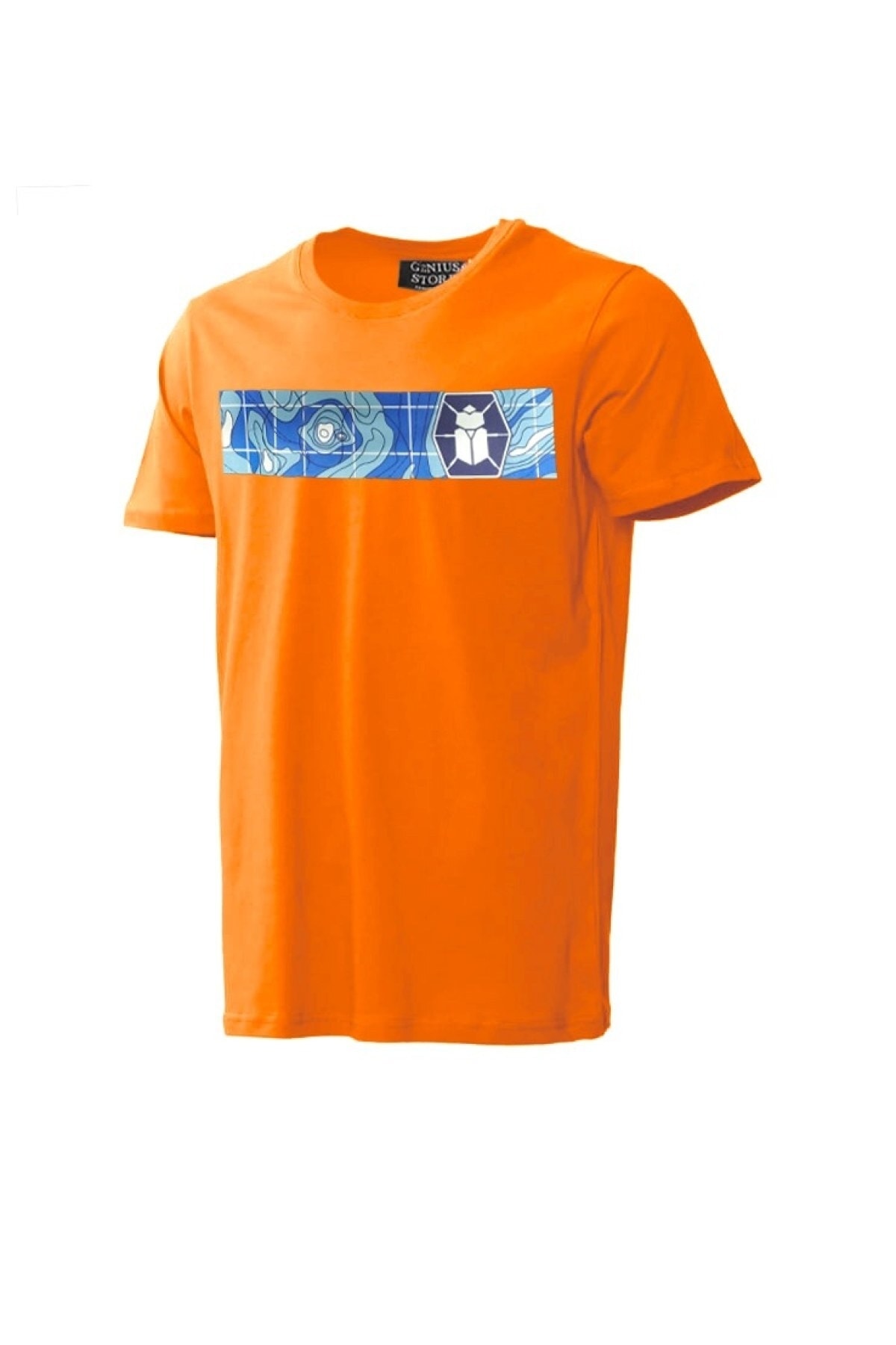 GENIUS Sport T-Shirt Orange Regular Fit