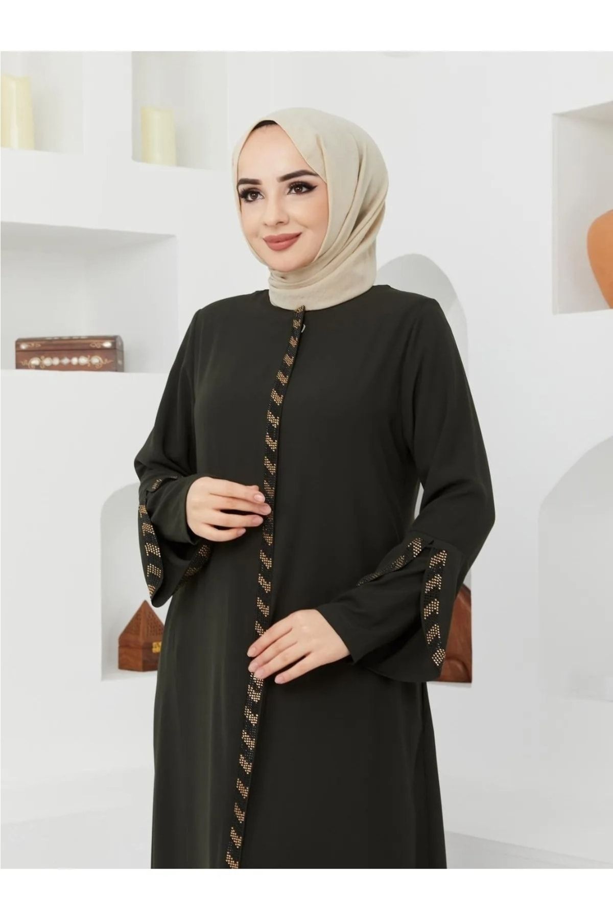 KMKkombin Cap Abaya Green