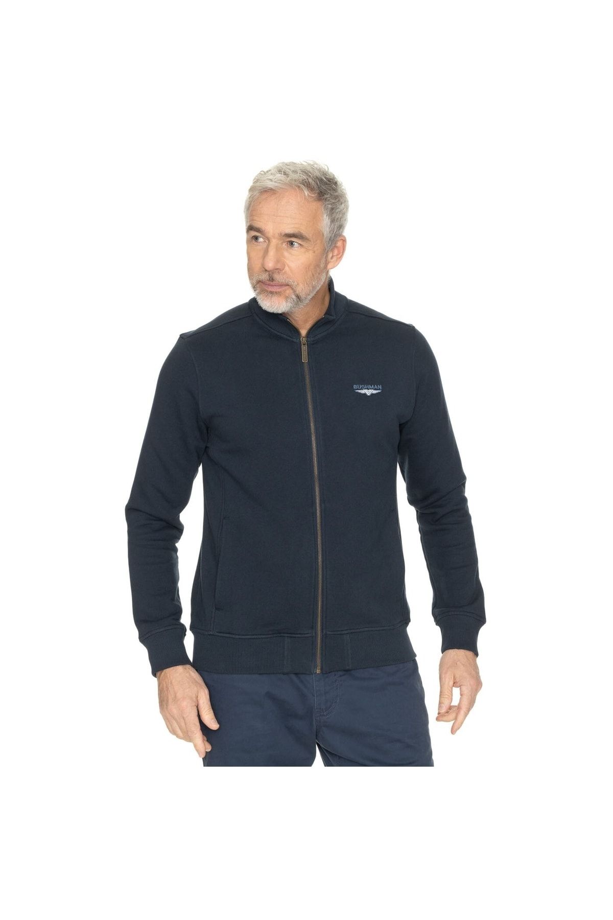Bushman Sweatshirt Dunkelblau Regular Fit