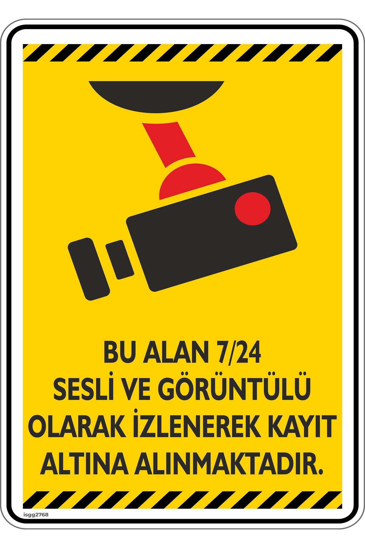 15x20cm/phosphorescentekota/This Area Security Camera Warning/v1-2