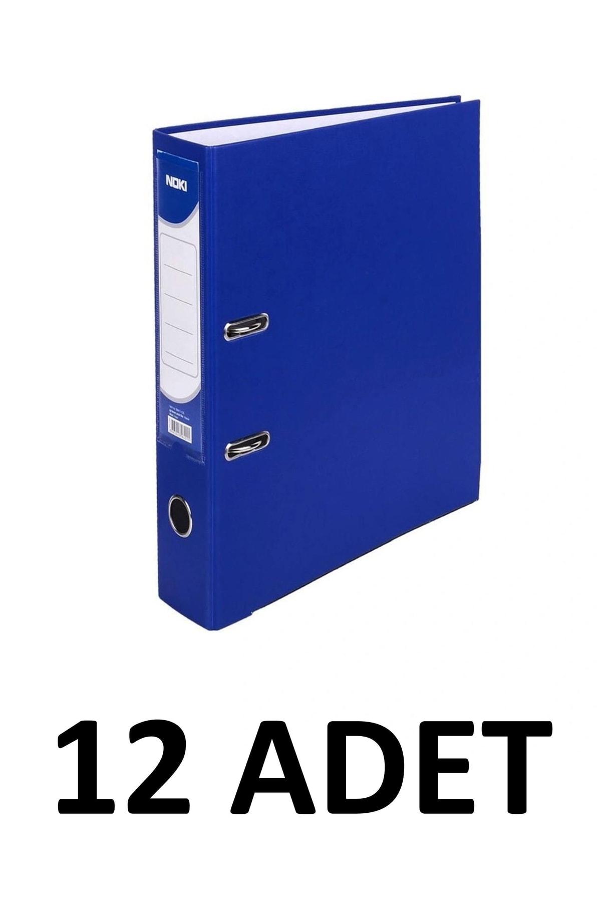 Noki 12 Adet Mavi Dar Plastik Klasör