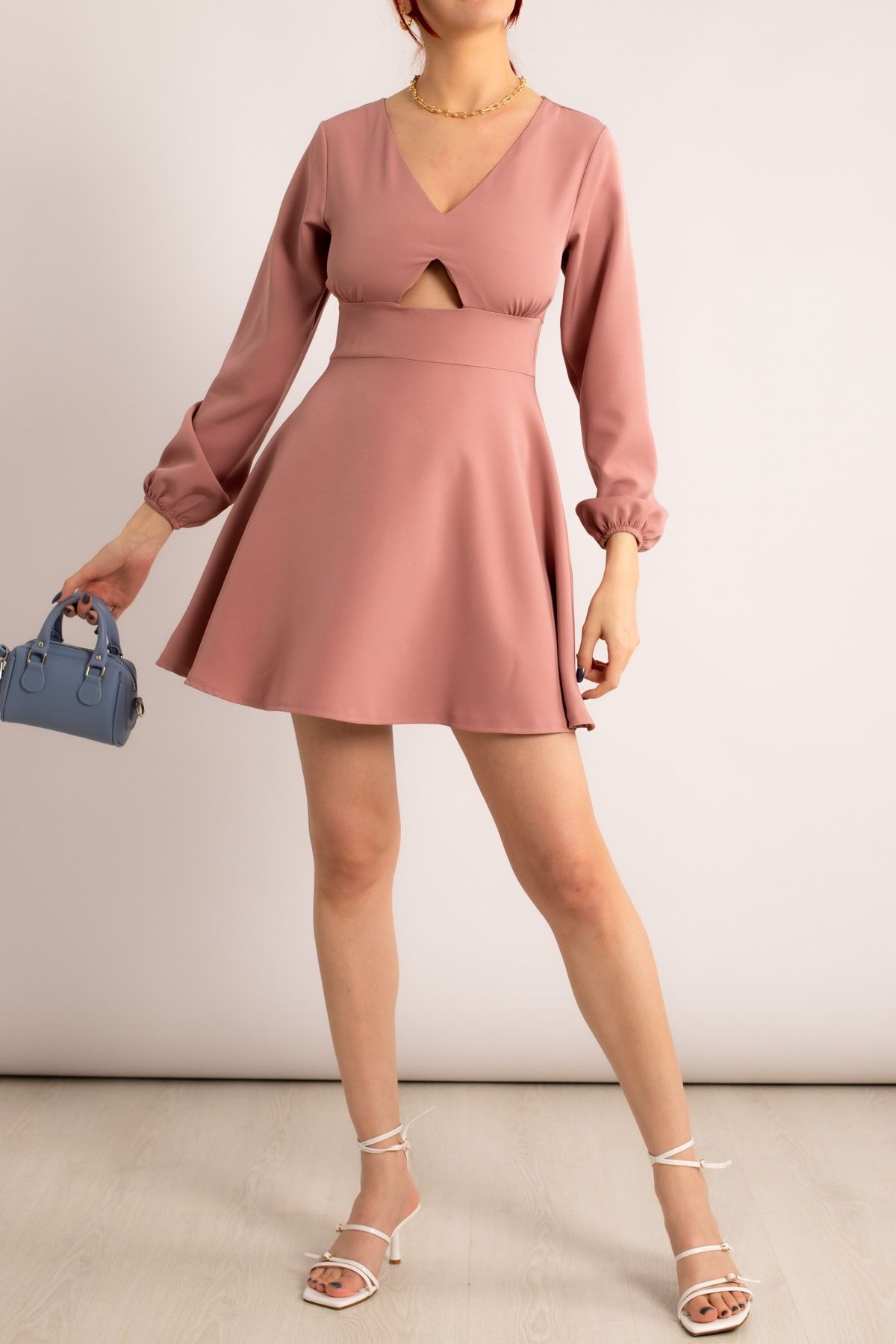 Dusty rose best sale skater dress