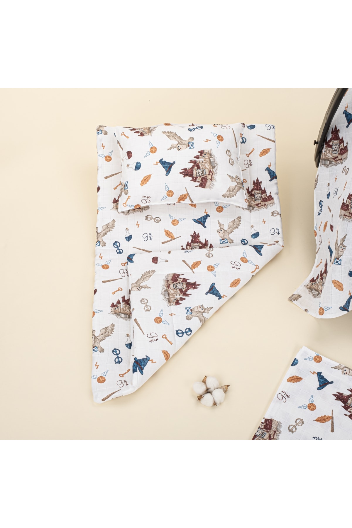 Yunikobaby 11 Parça Set - Harry Emzirme Önlüğü,puset Seti,müslin Örtü,alt Açma Matı,mendil Seti fotoğrafı 2 (önizleme)