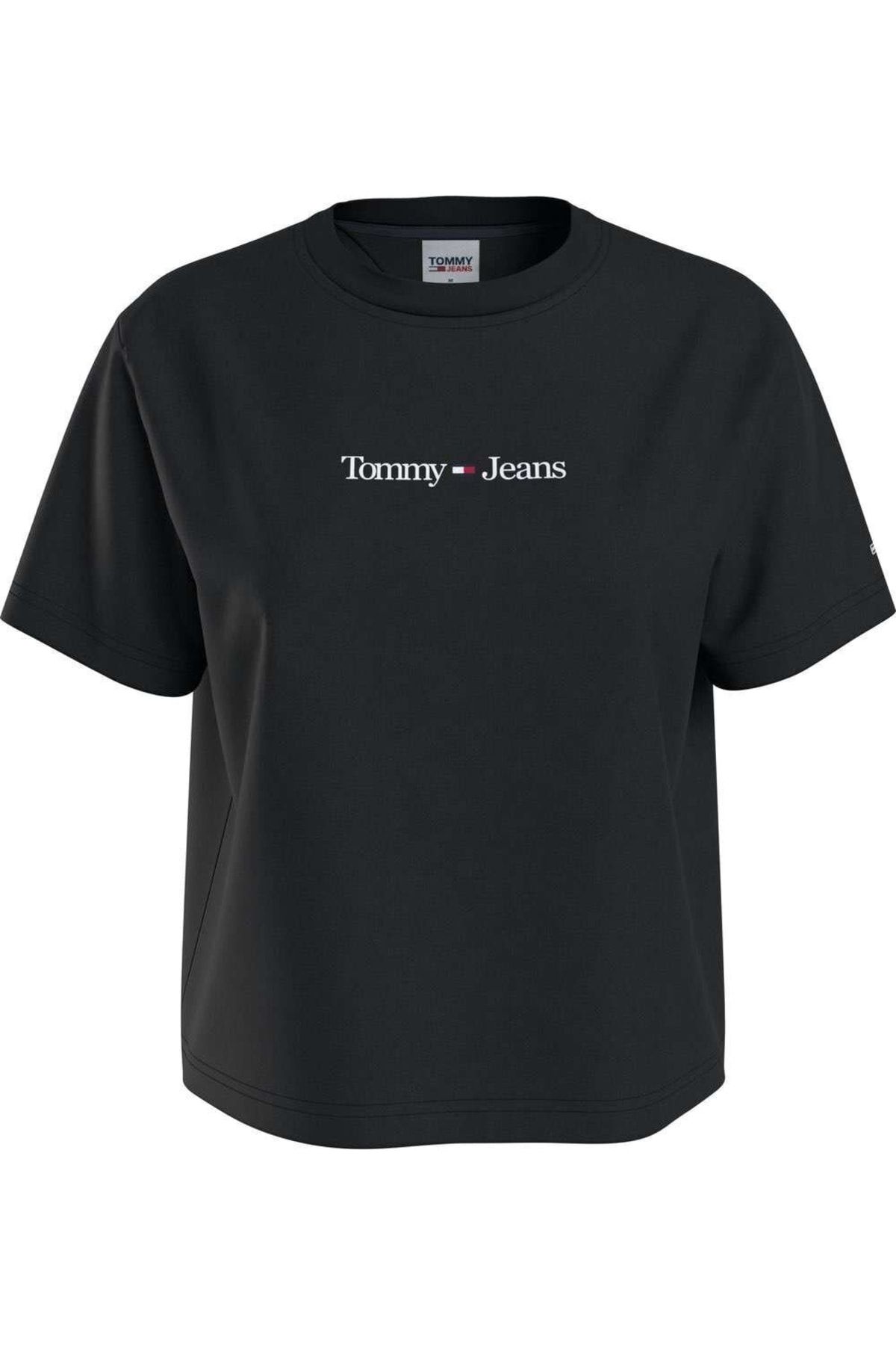 Linear Tommy - Serif T-Shirt Damen Hilfiger Trendyol Cls Tommy Jeans