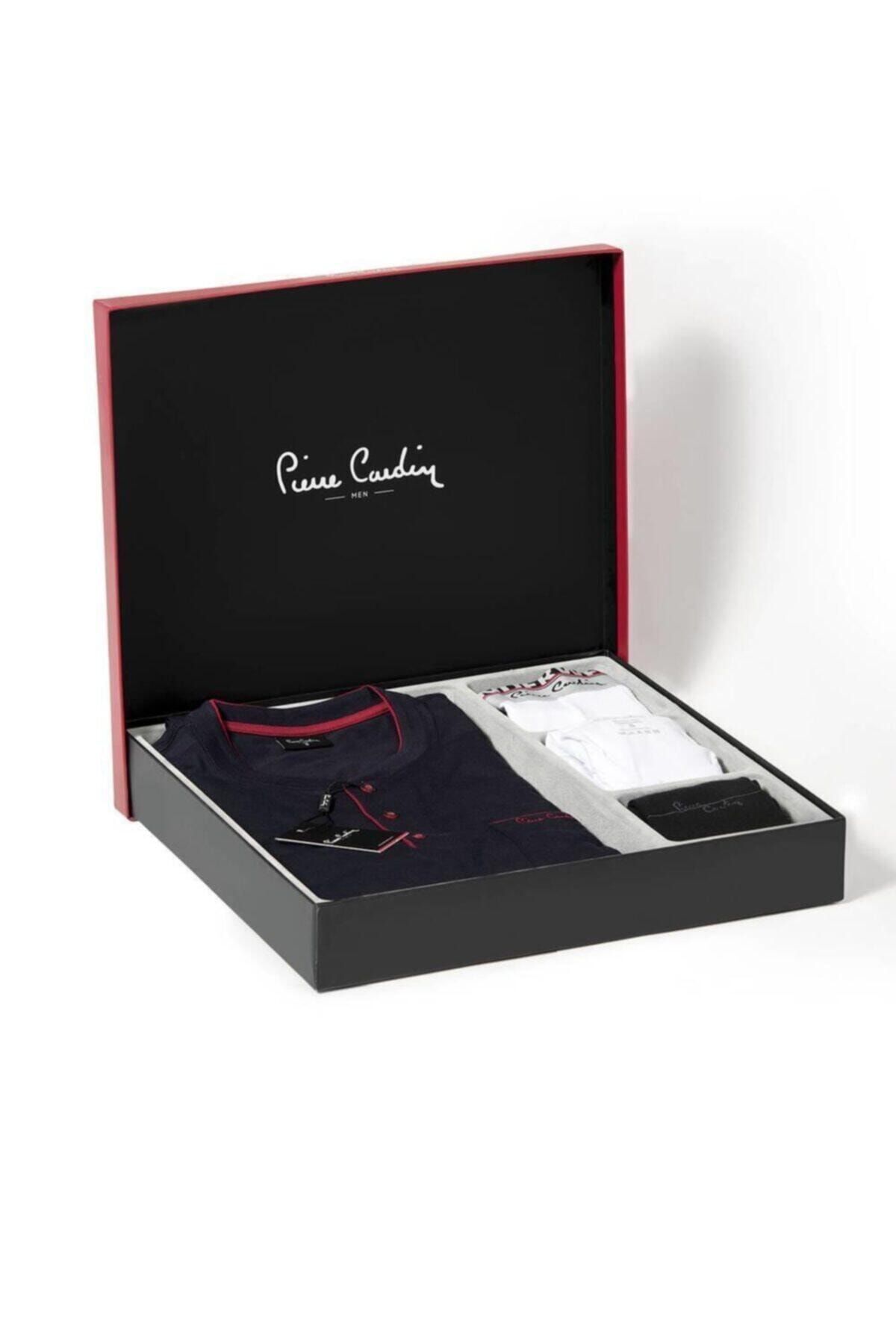 ست پیژامه آبی مردانه لباس خواب 2000 اورجینال Pierre Cardin