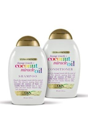 Organix Coconut Miracle Oil Şampuan 385 ml + Saç Kremi 385 ml 3838597676