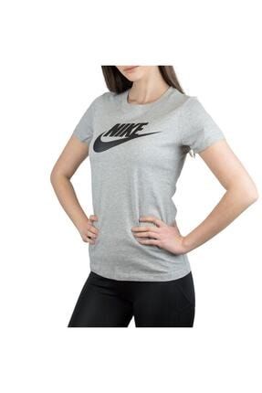 Kadın Gri W Nsw Tee Essntl Icon Futura Kısa Kol T-shirt BV6169-063