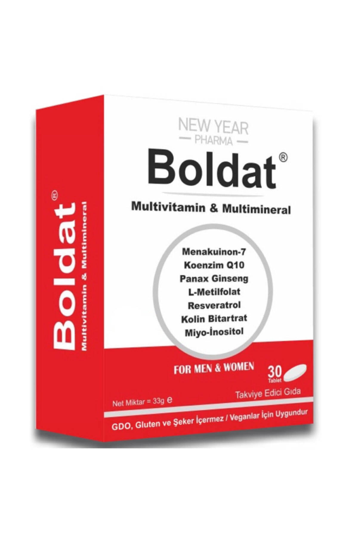New Year Pharma Boldat Multivitamin Ve Multimineral 30 Tablet - Fiyatı ...